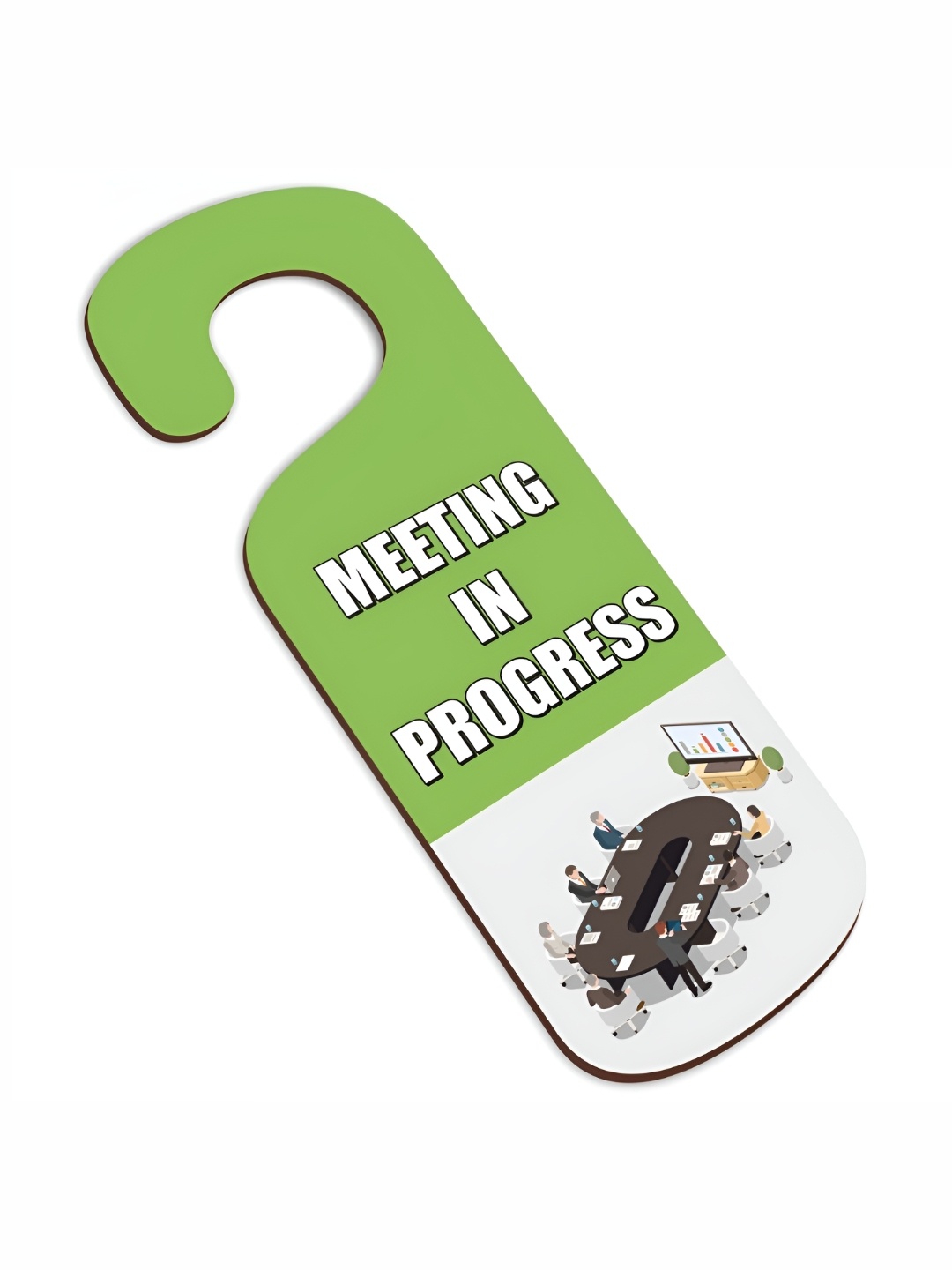 

CVANU Green & White Meeting In Progress Wooden Sign Hanger