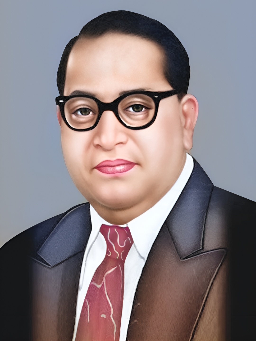 

CVANU Black & Beige Dr B.R. Ambedkar Picture Printed Wall Art