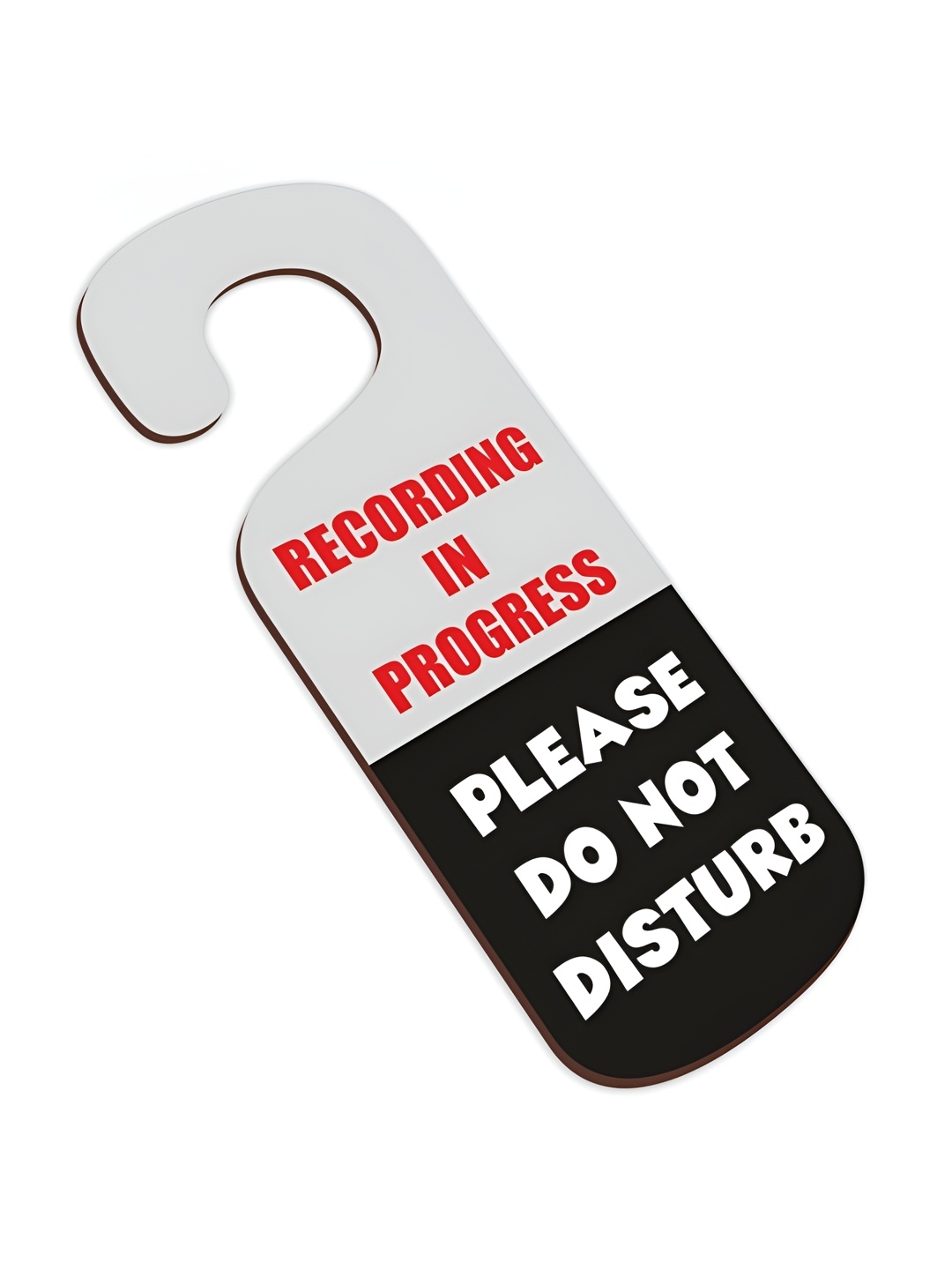 

CVANU Grey & Black Do Not Disturb Wooden Sign Hanger