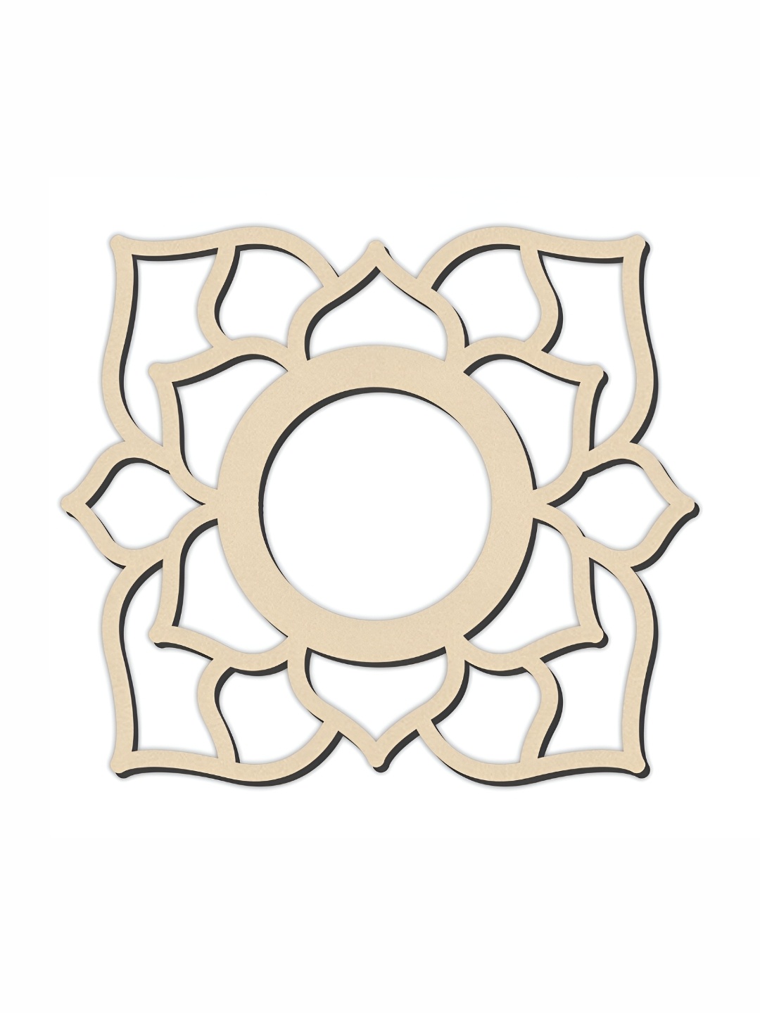

CVANU Cream-Colored Wooden Wall Hanging