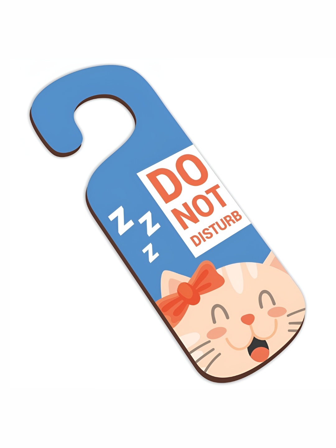 

CVANU Blue Printed Wooden Sign Hanger