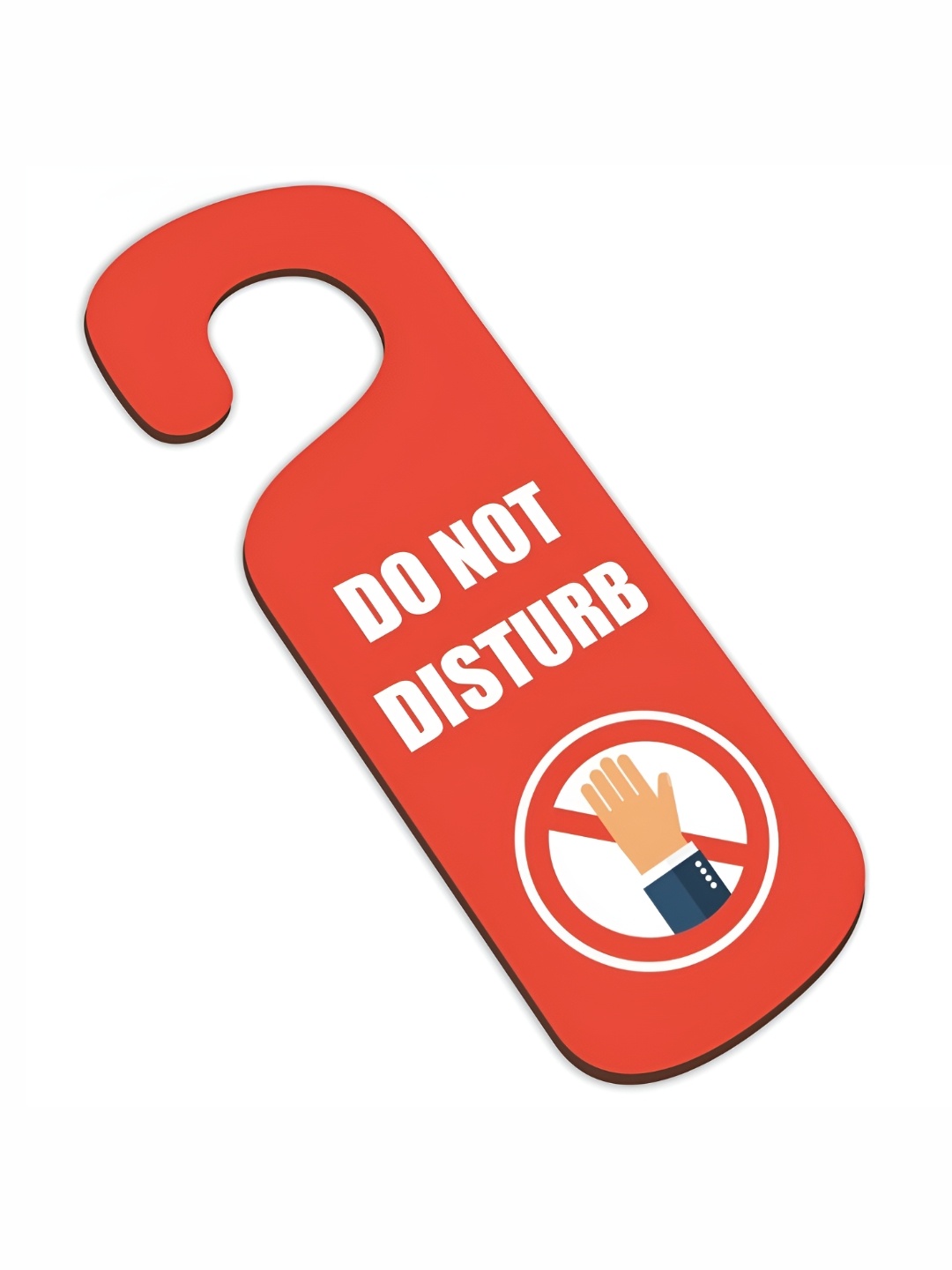 

CVANU Red Printed Wooden Sign Hanger