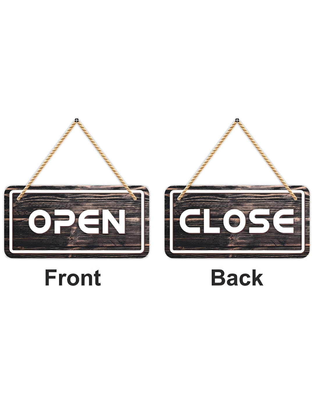 

CVANU Brown Wooden Sign Hanger