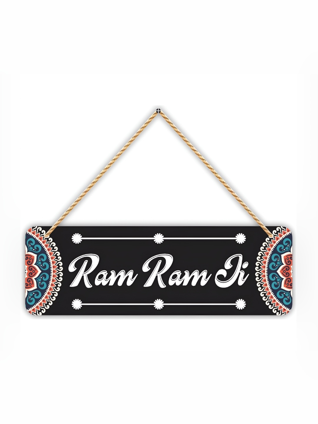

CVANU Black Wood Sign Hanger Wall Decor