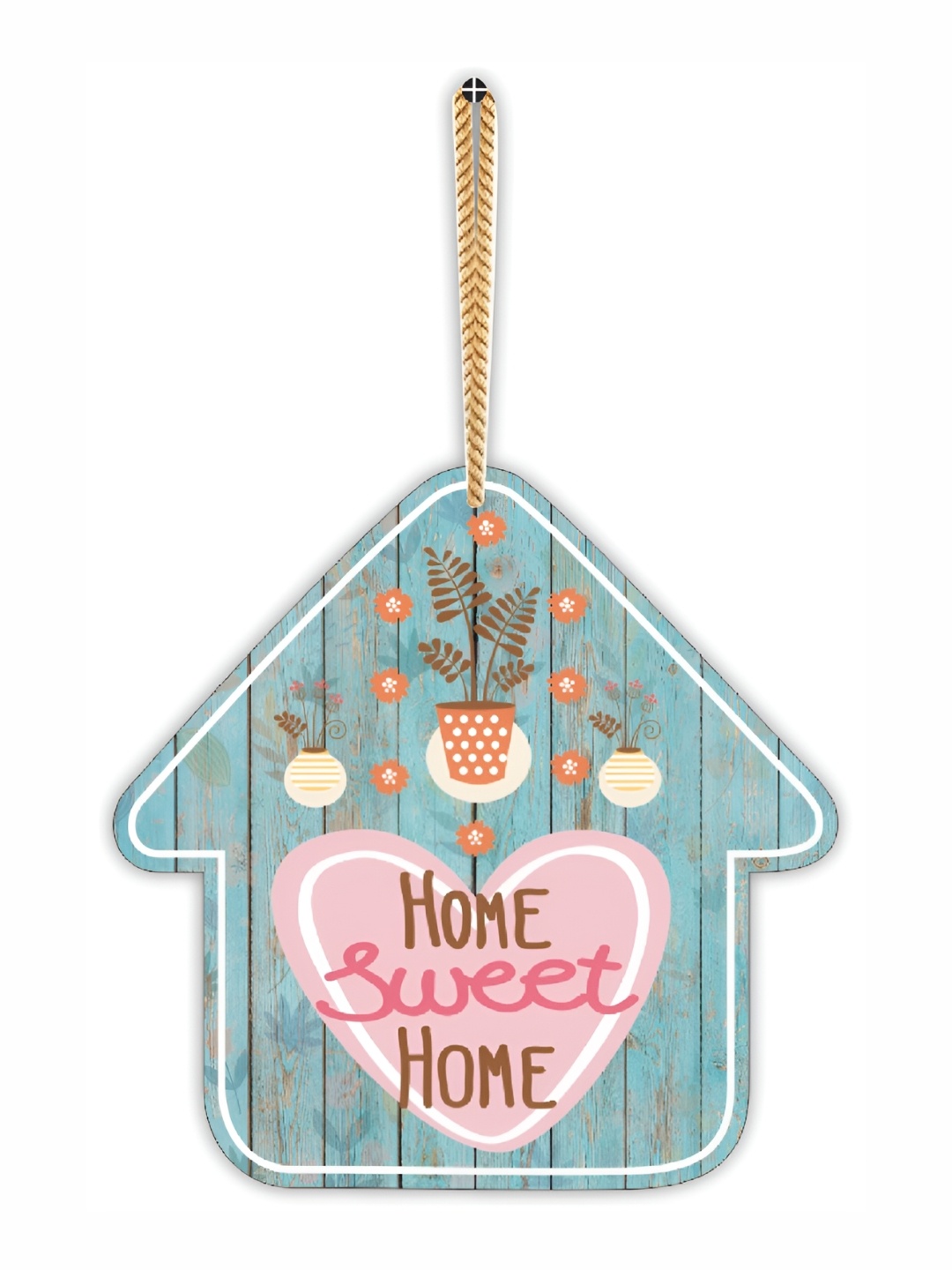 

CVANU Blue & Pink Home Design Wooden Wall Decor