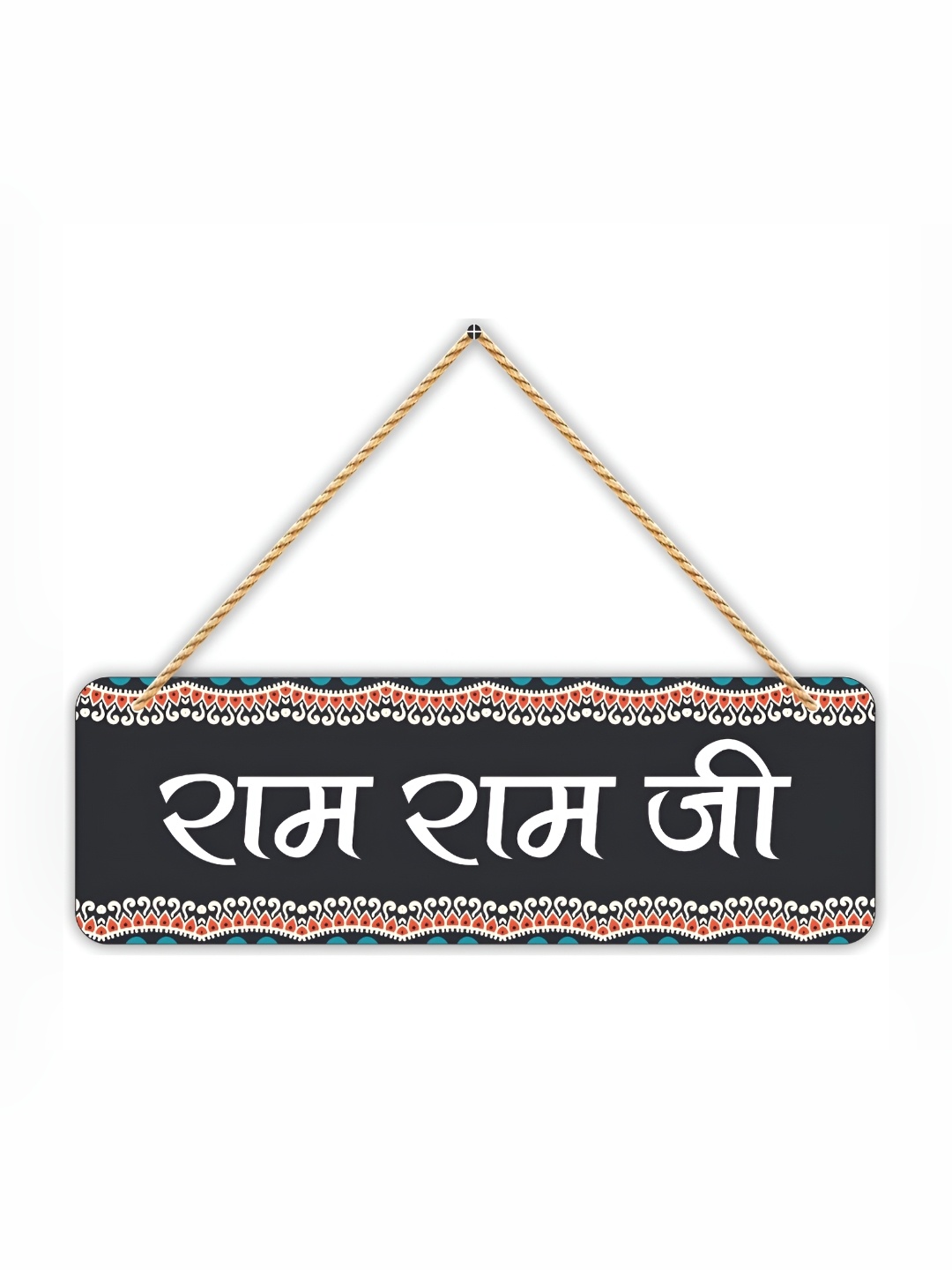

CVANU Black Wooden Rectangle Wall Hanging