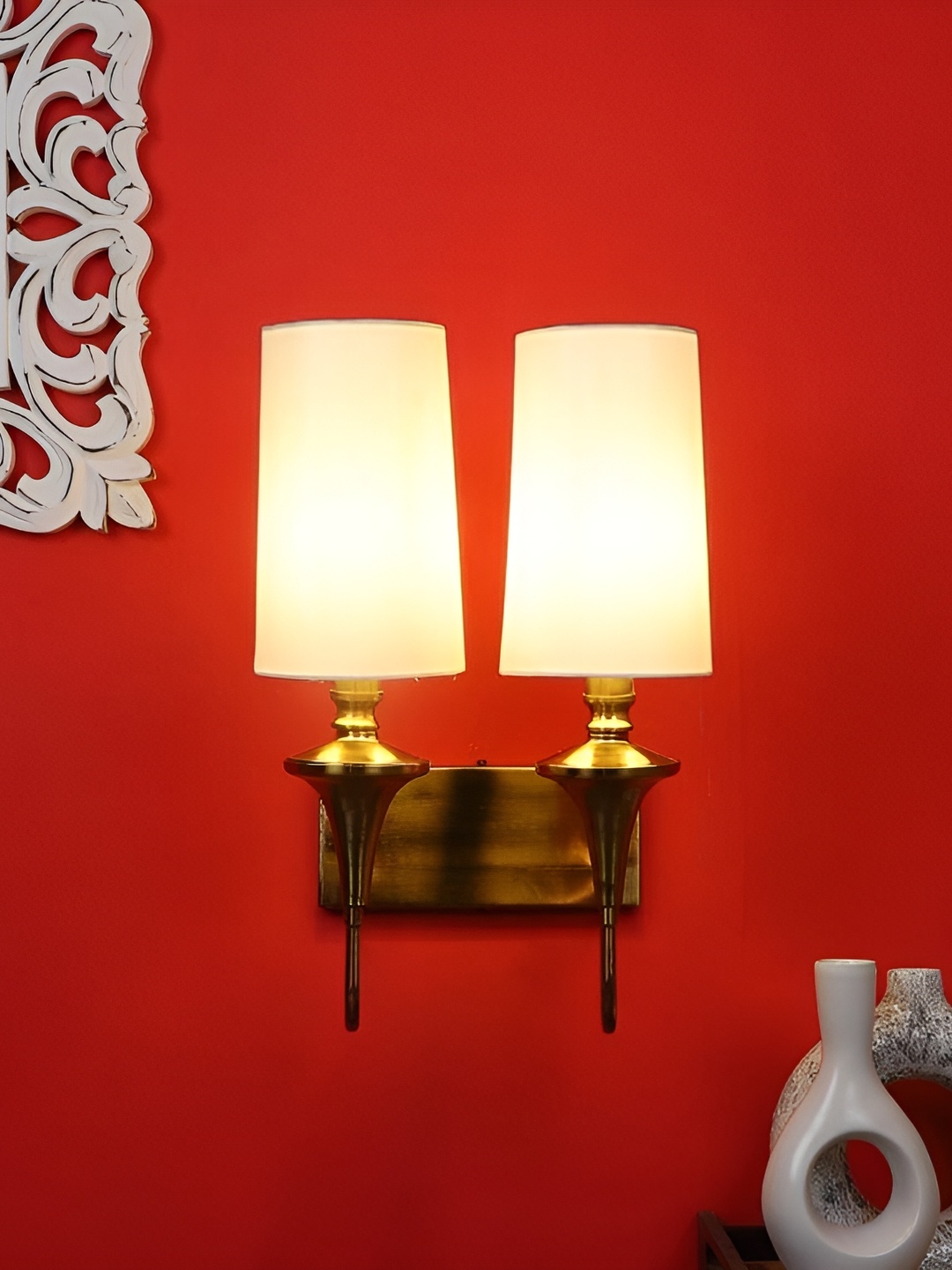 

ELIANTE Gold Toned Iron Contemporary Cylinder Shaped Wall Lamp