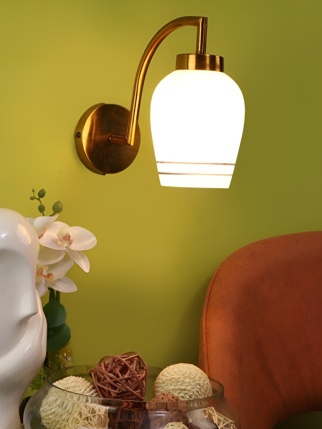 

ELIANTE Gold-Toned Iron Contemporary Wall Lamp