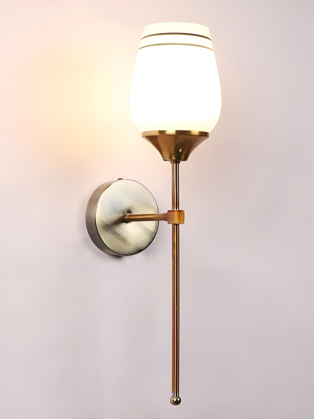 

ELIANTE Gold Toned Iron Contemporary Cylinder Shaped Wall Lamp