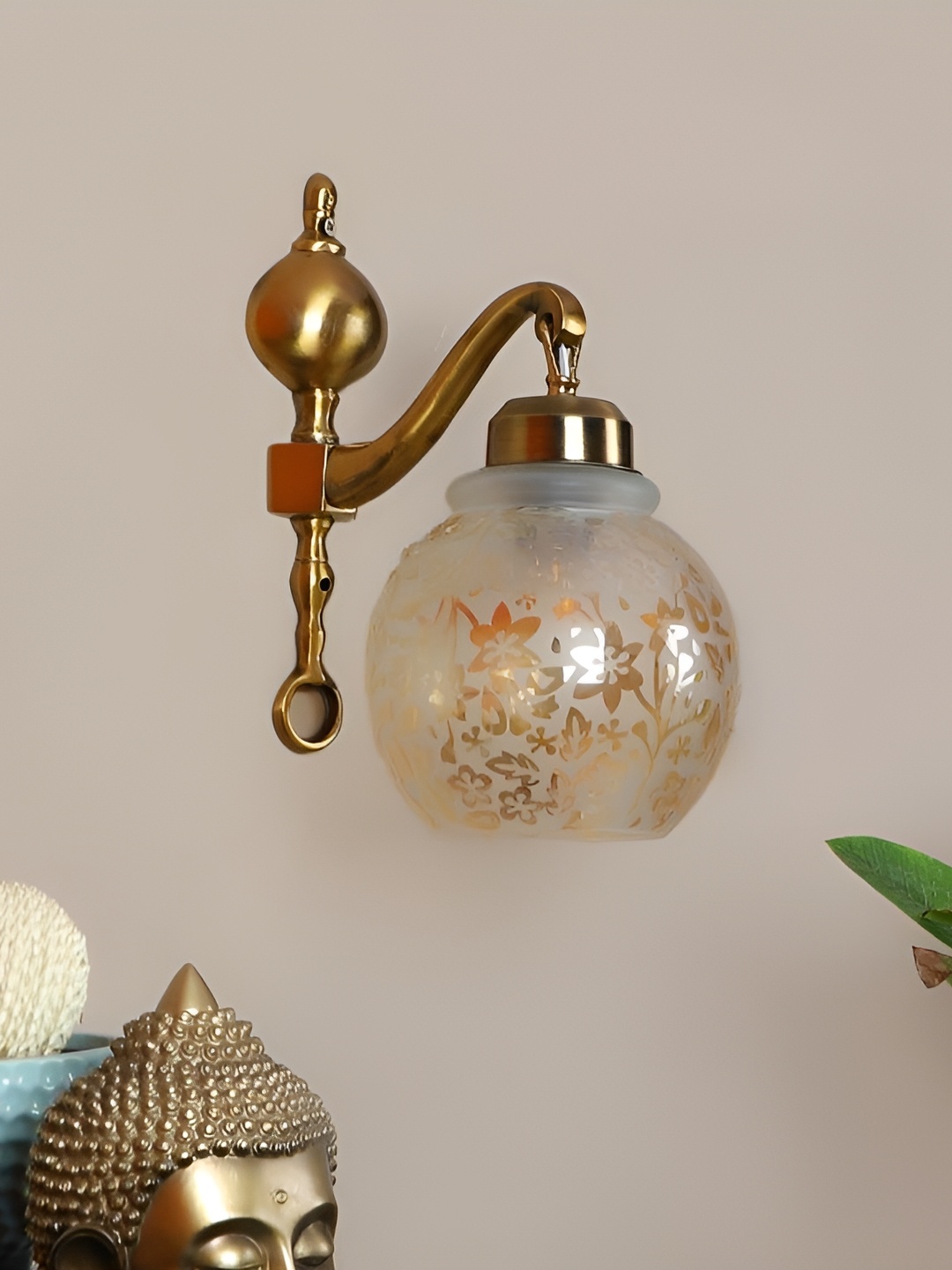 

ELIANTE Gold Toned Aluminium Contemporary Semi Sphere Wall Lamp