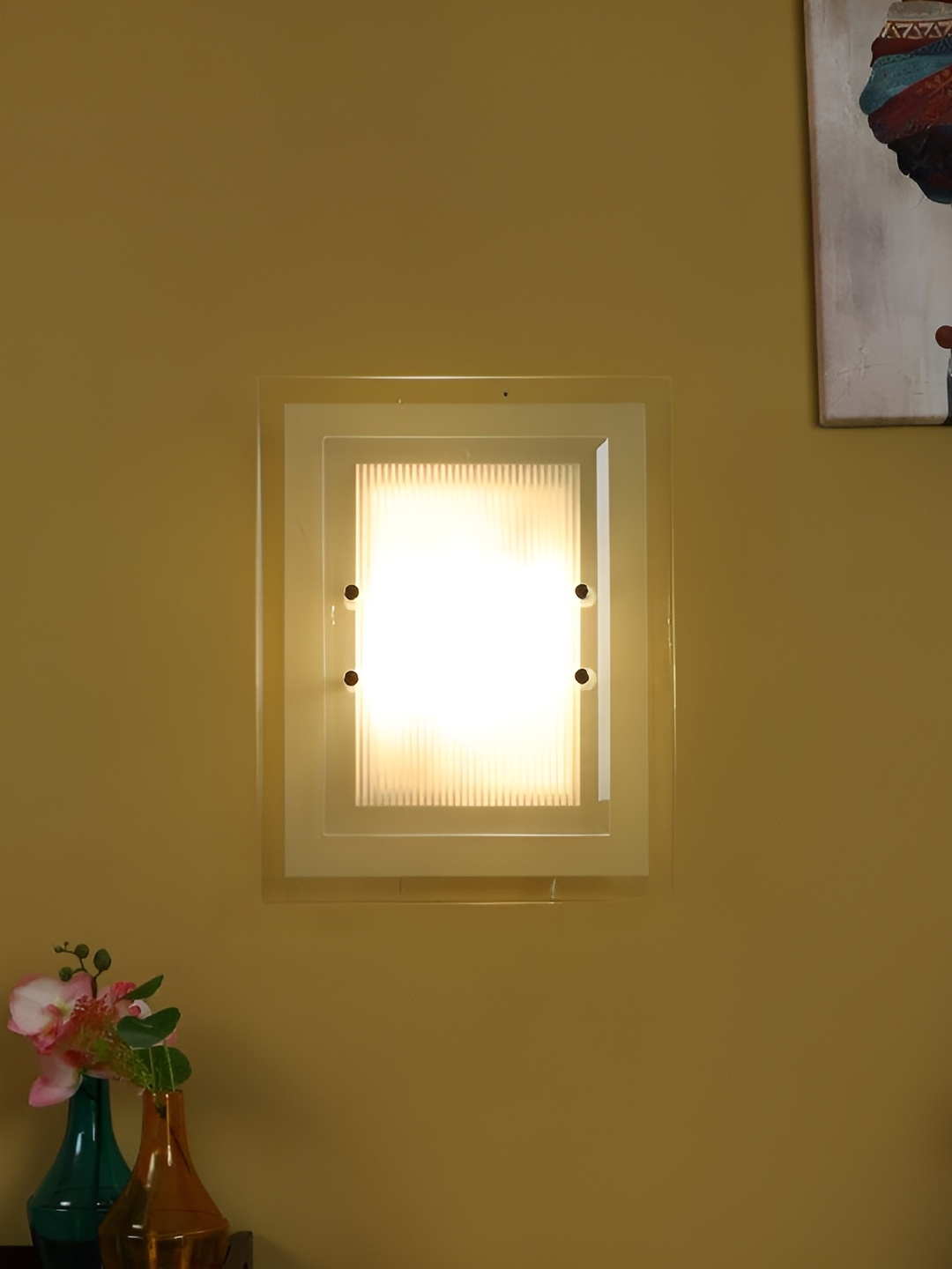 

ELIANTE White Iron Contemporary Rectangle Shaped Wall Lamp