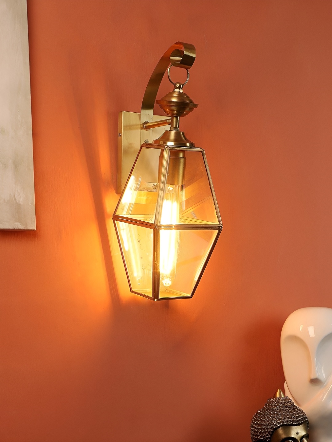

ELIANTE Gold-Toned Metal Contemporary Abstract Wall Lamp