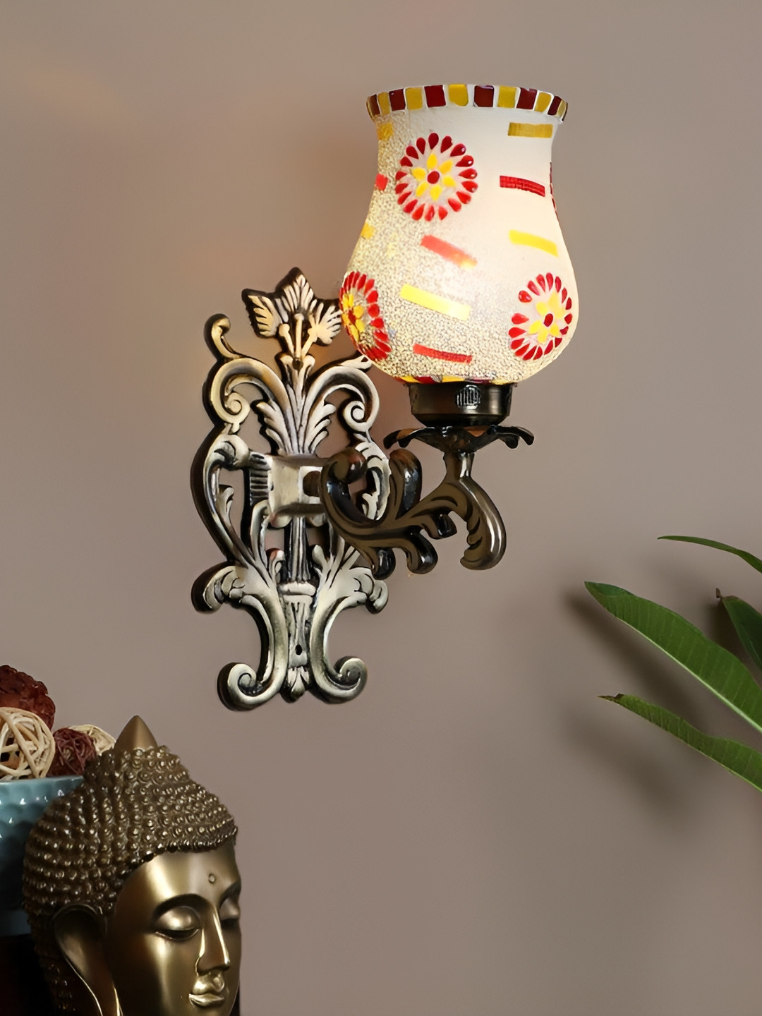 

ELIANTE Gold-Toned Aluminium Contemporary Bell Shaped Wall Lamp