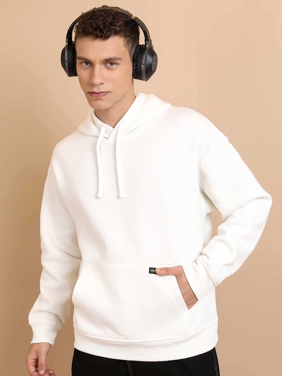 

HIGHLANDER Hooded Oversized Pullover Sweatshirt, White