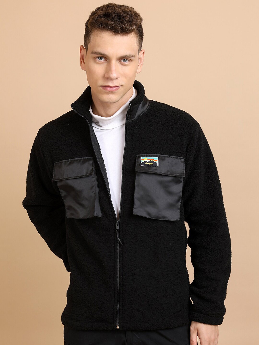 

HIGHLANDER Mock Collar Sweatshirt, Black