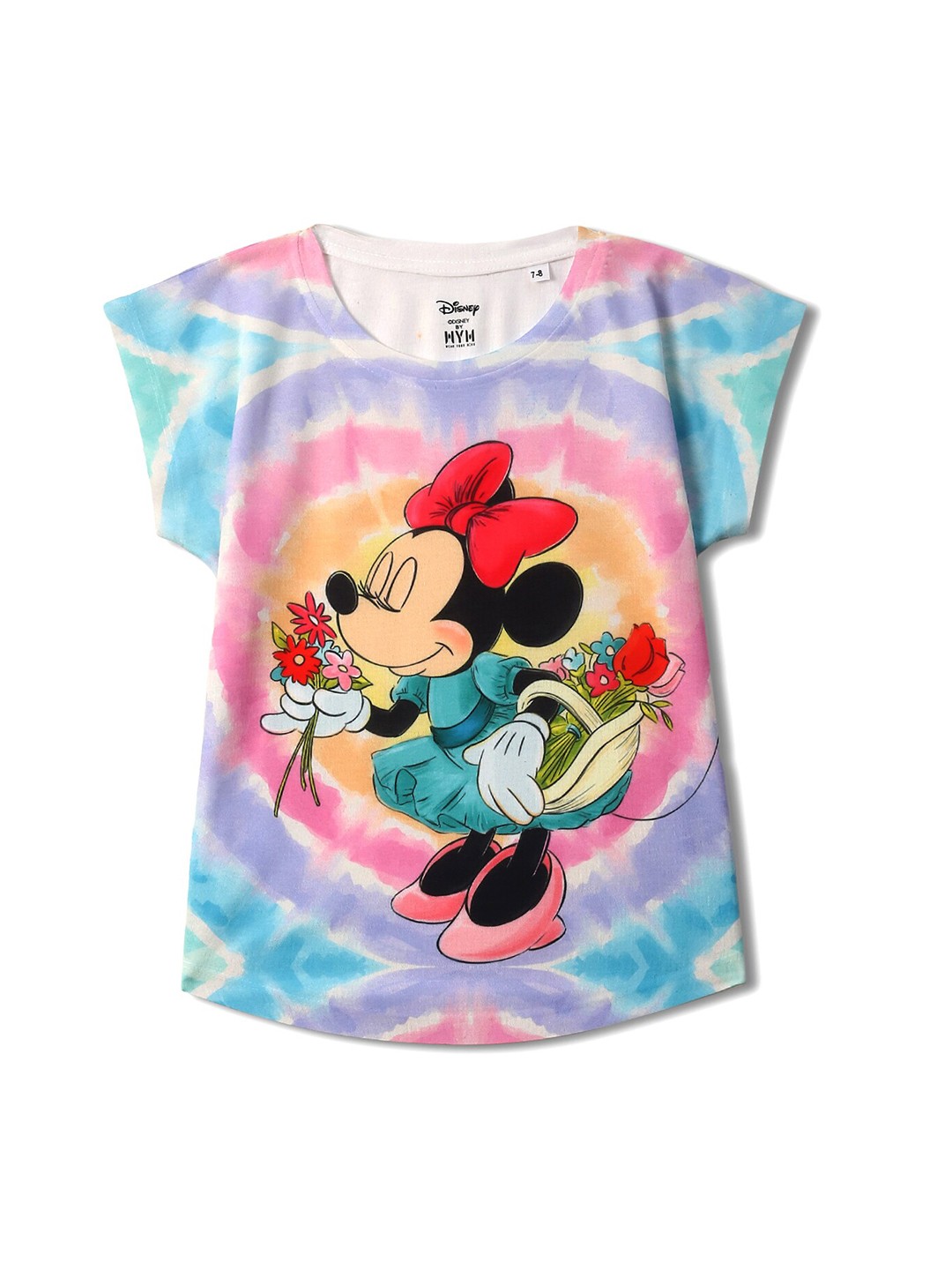

Wear Your Mind Minnie Mouse Printed Extended Sleeves Regular Top, Blue