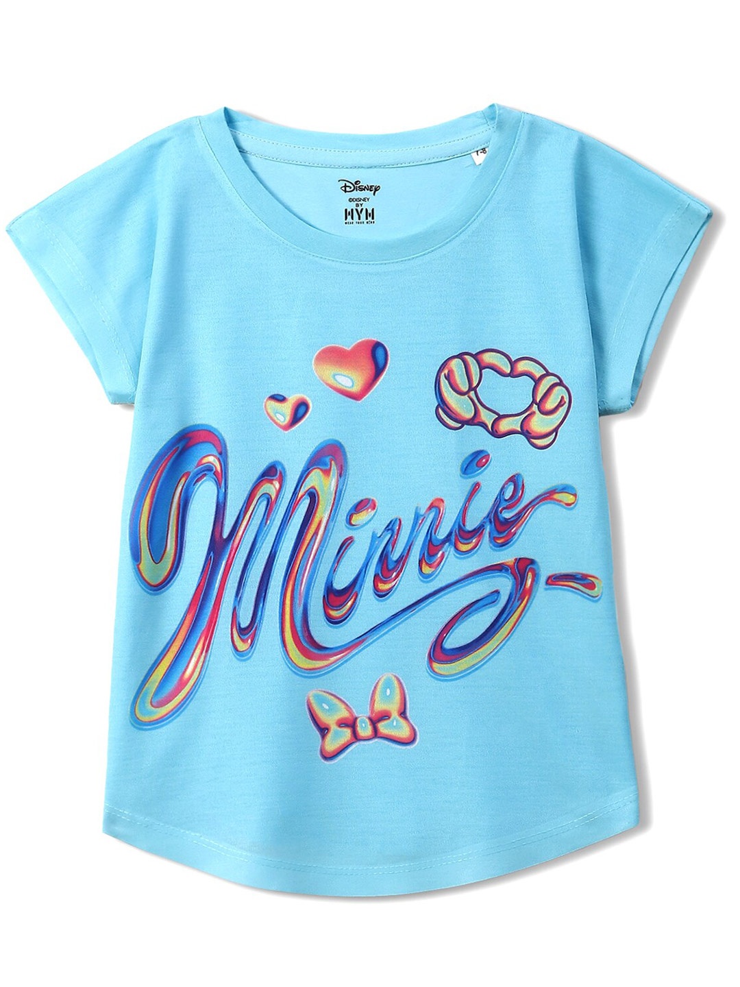 

Wear Your Mind Girls Minnie Mouse Printed Extended Sleeves Top, Blue