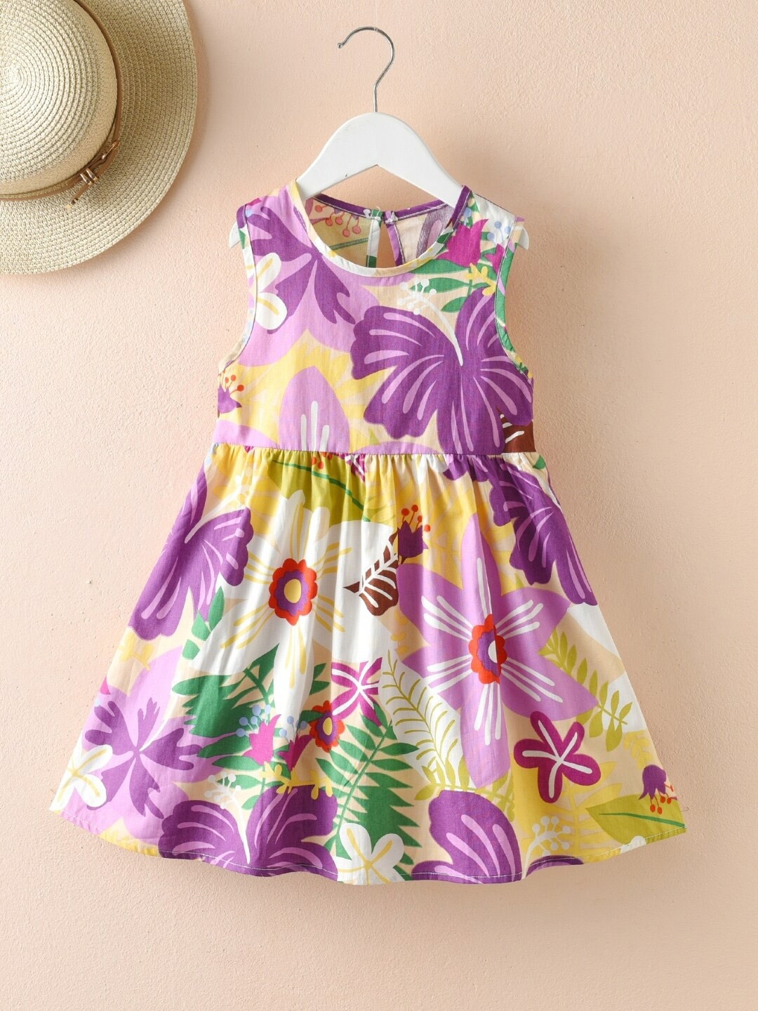 

StyleCast White Floral Printed Cotton A-Line Dress