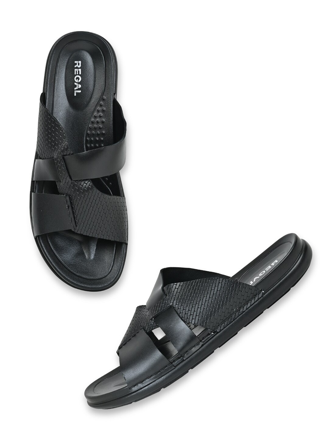 

Regal Men Leather Comfort Sandals, Black