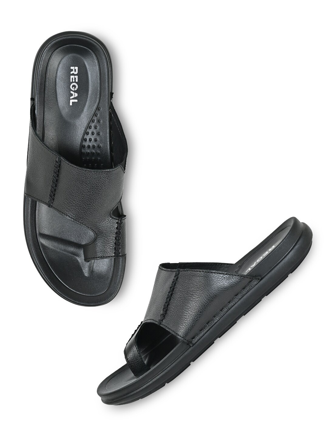 

Regal Men Leather Comfort Sandals, Black