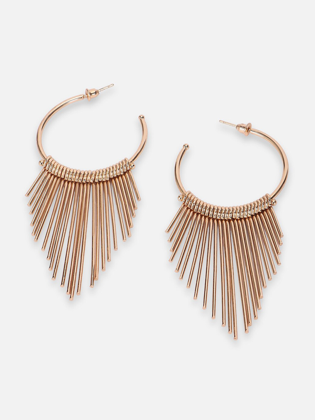 

FOREVER 21 Gold Plated Half Hoop Earrings