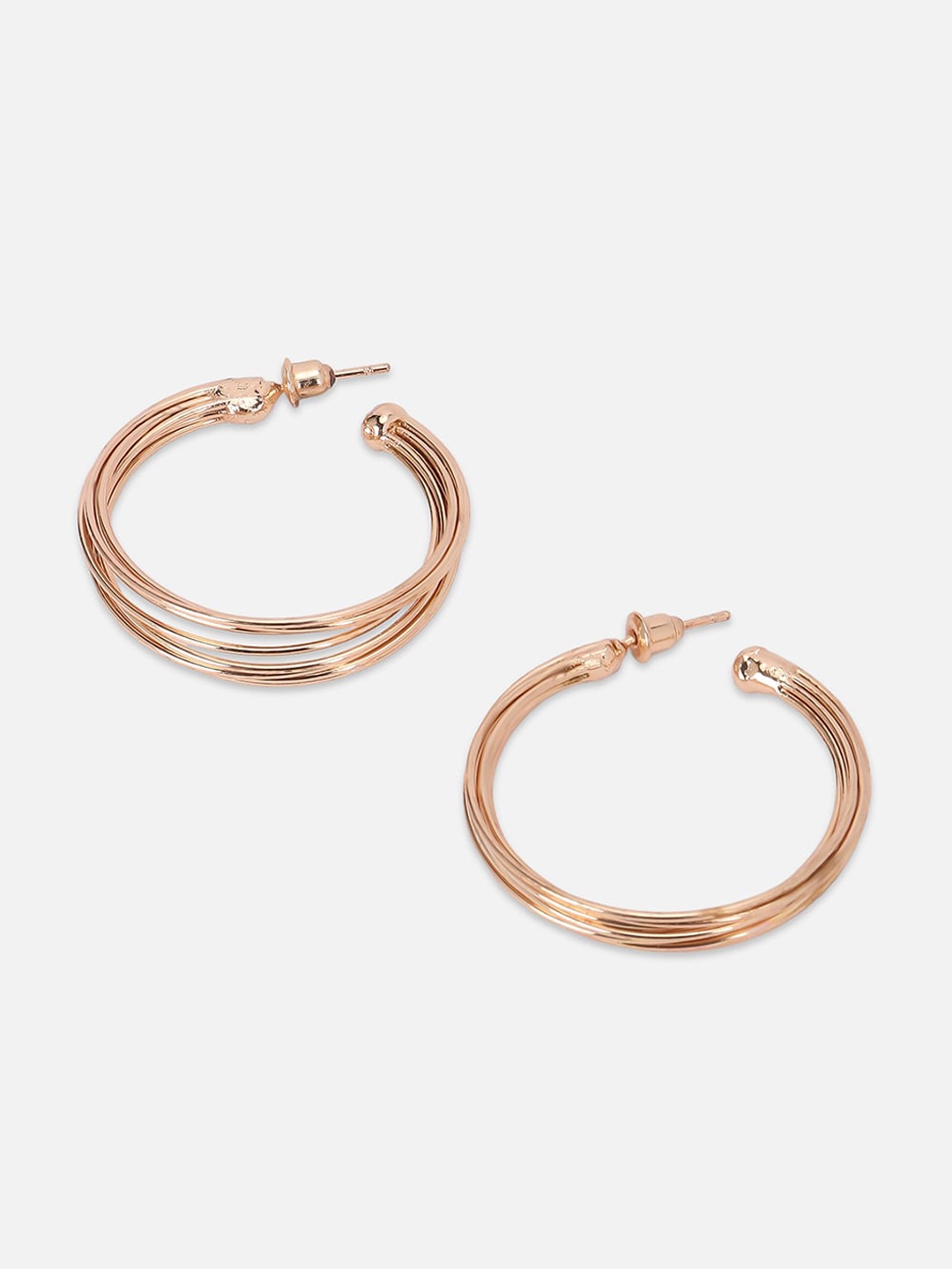 

FOREVER 21 Gold Plated Half Hoop Earrings