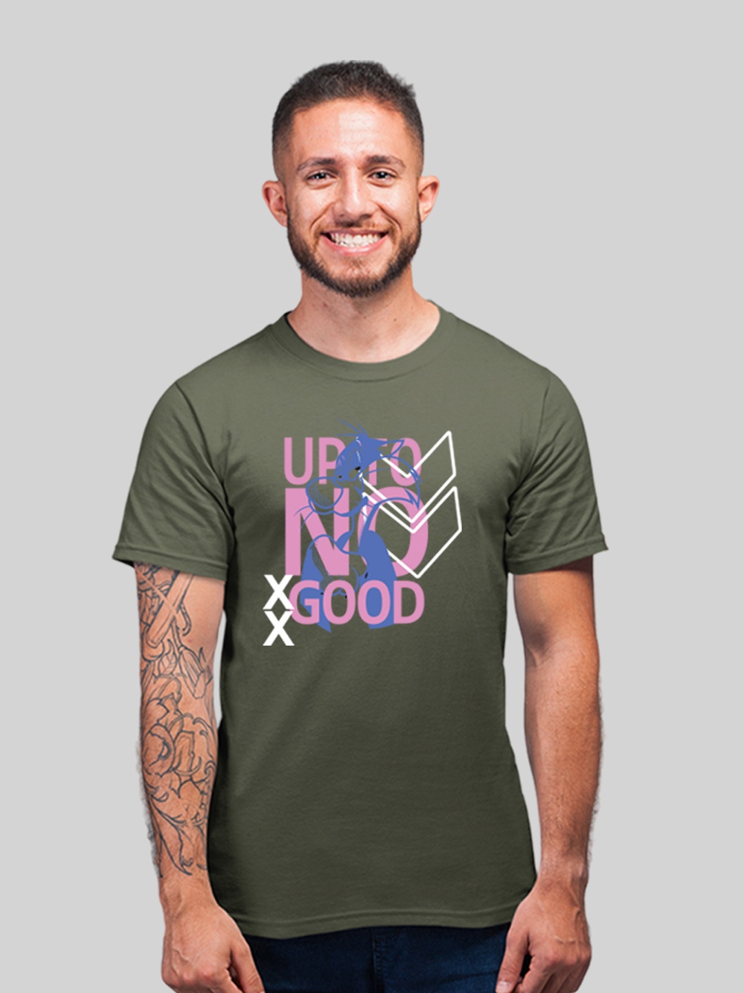 

Minute Mirth Looney Tunes Printed Cotton T- Shirt, Green