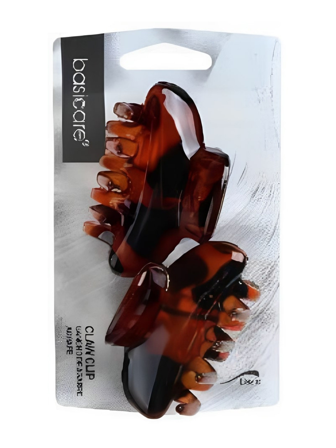 

basicare Set Of 2 Claw Clip, Brown