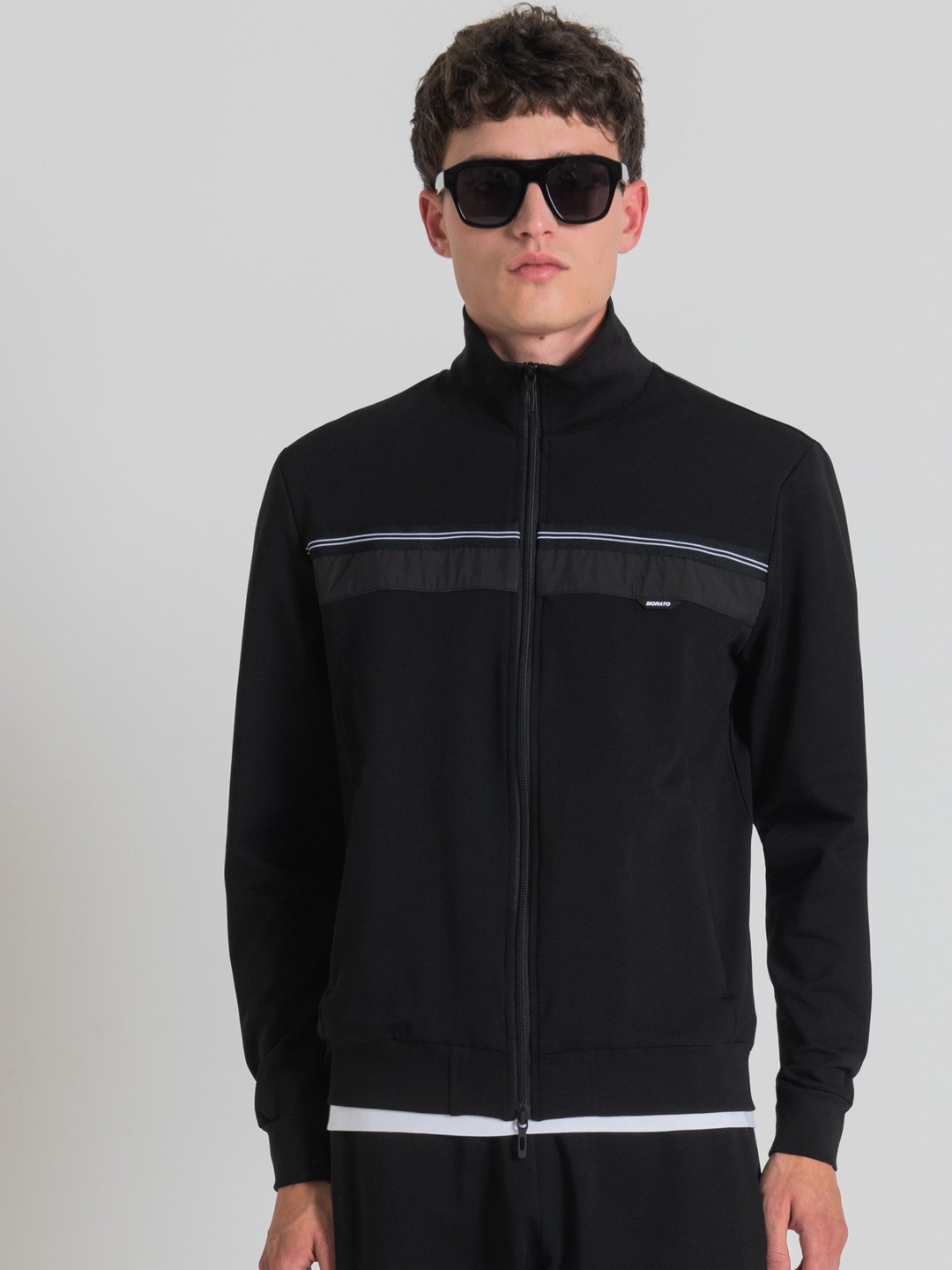 

Antony Morato Mock Collar Bomber Jacket, Black
