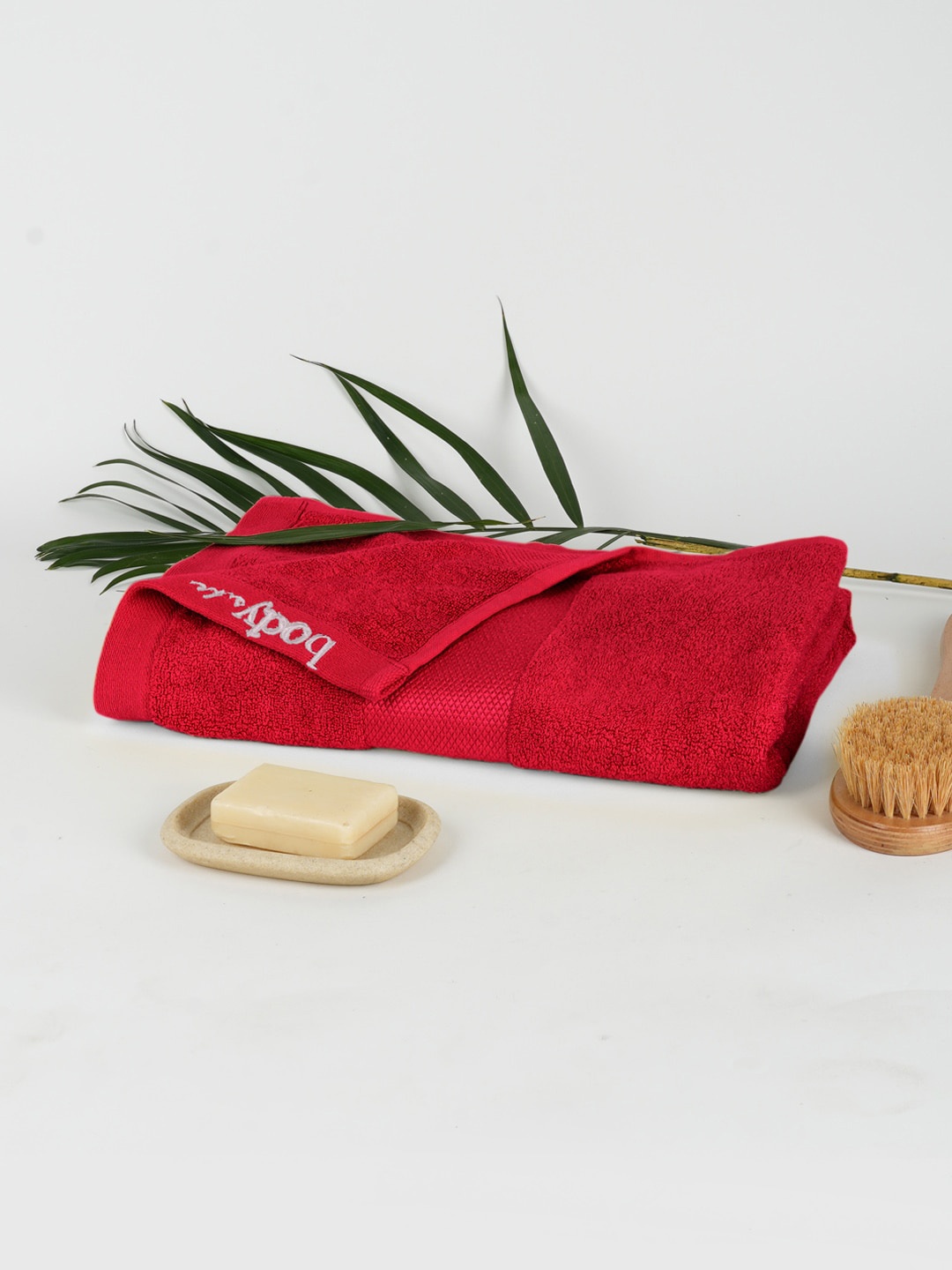 

Doctor Towels Red Bamboo 550 GSM Waffle Anti Odor Terry Bath Towel