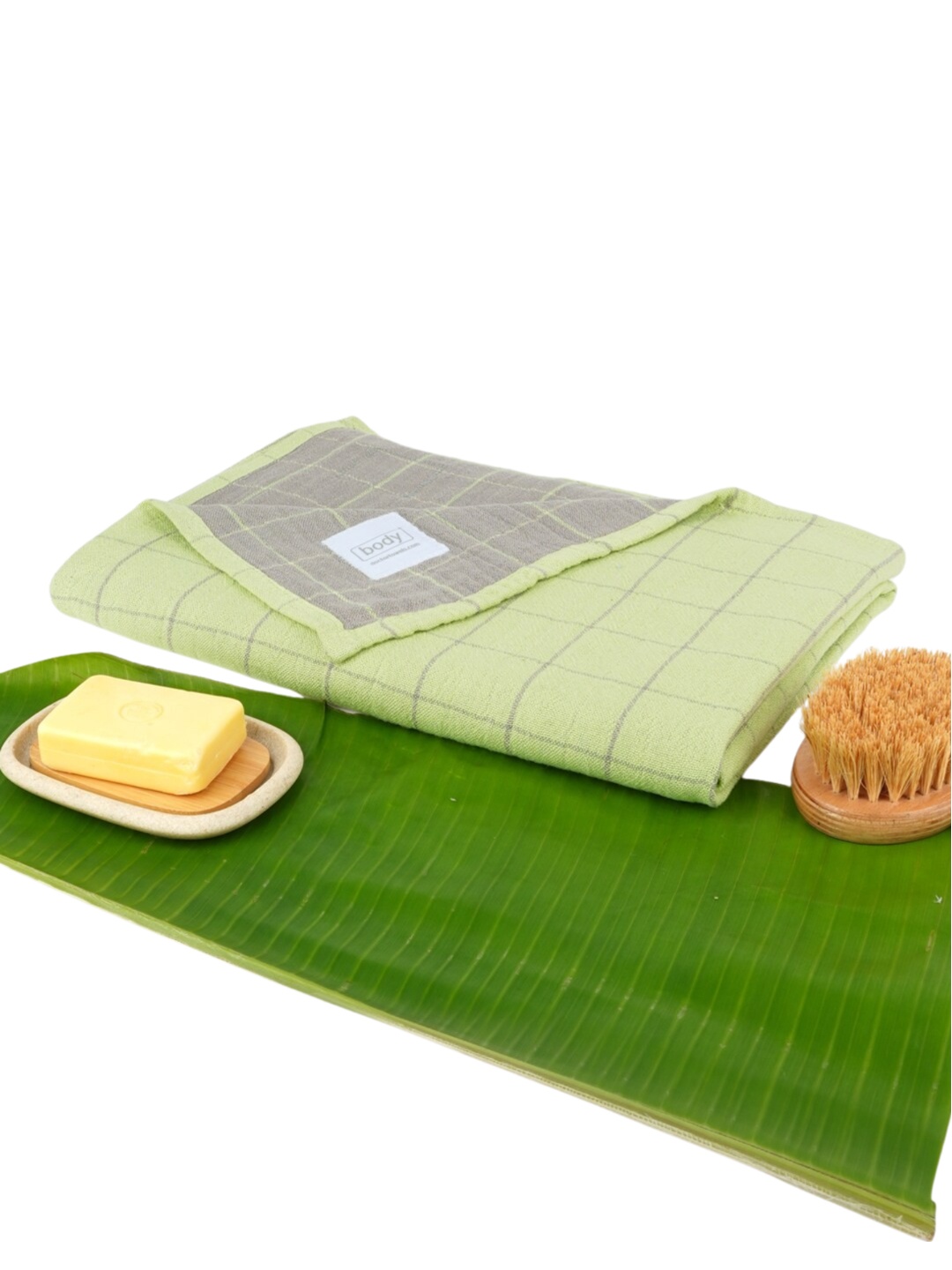 

Doctor Towels 380 GSM Banana Double Cloth Bath Towel, Green