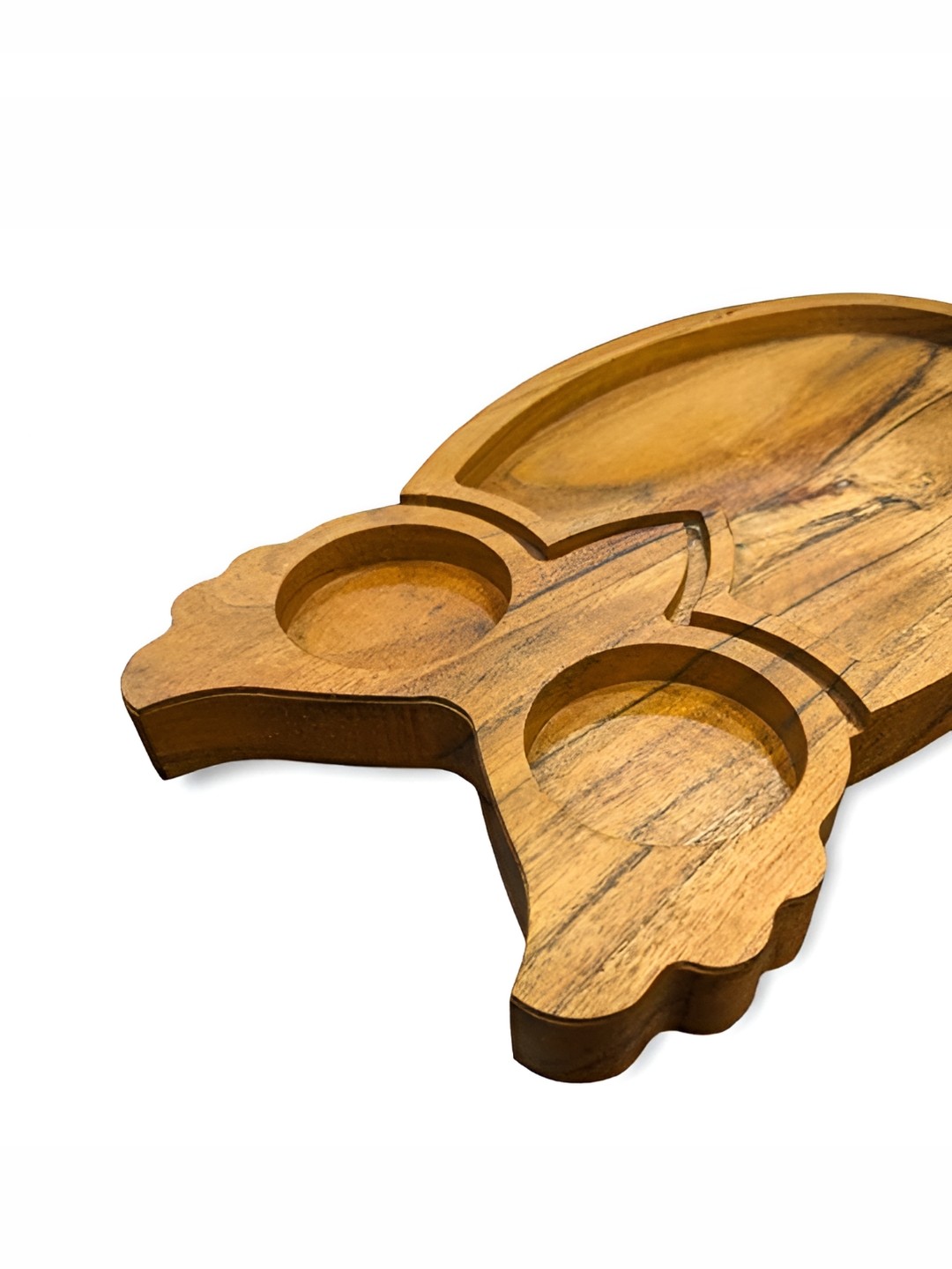 

NB Decors Brown Wood 1 Pieces Easy to Clean Food Platter