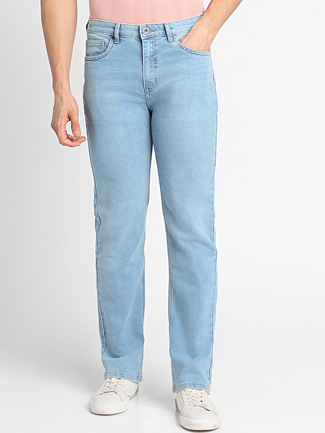 

FOREVER 21 Men Clean Look Slim Fit Jeans, Blue
