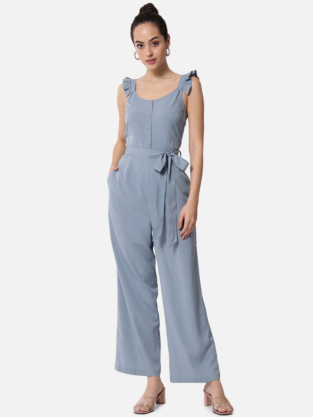 

BAESD Sleeveless Basic Jumpsuit, Blue