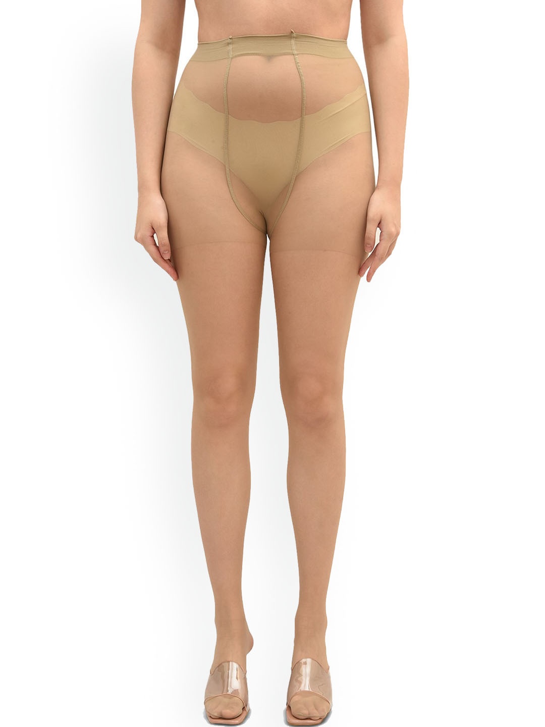 

ToniQ Women High-Rise Sheer Stockings, Tan