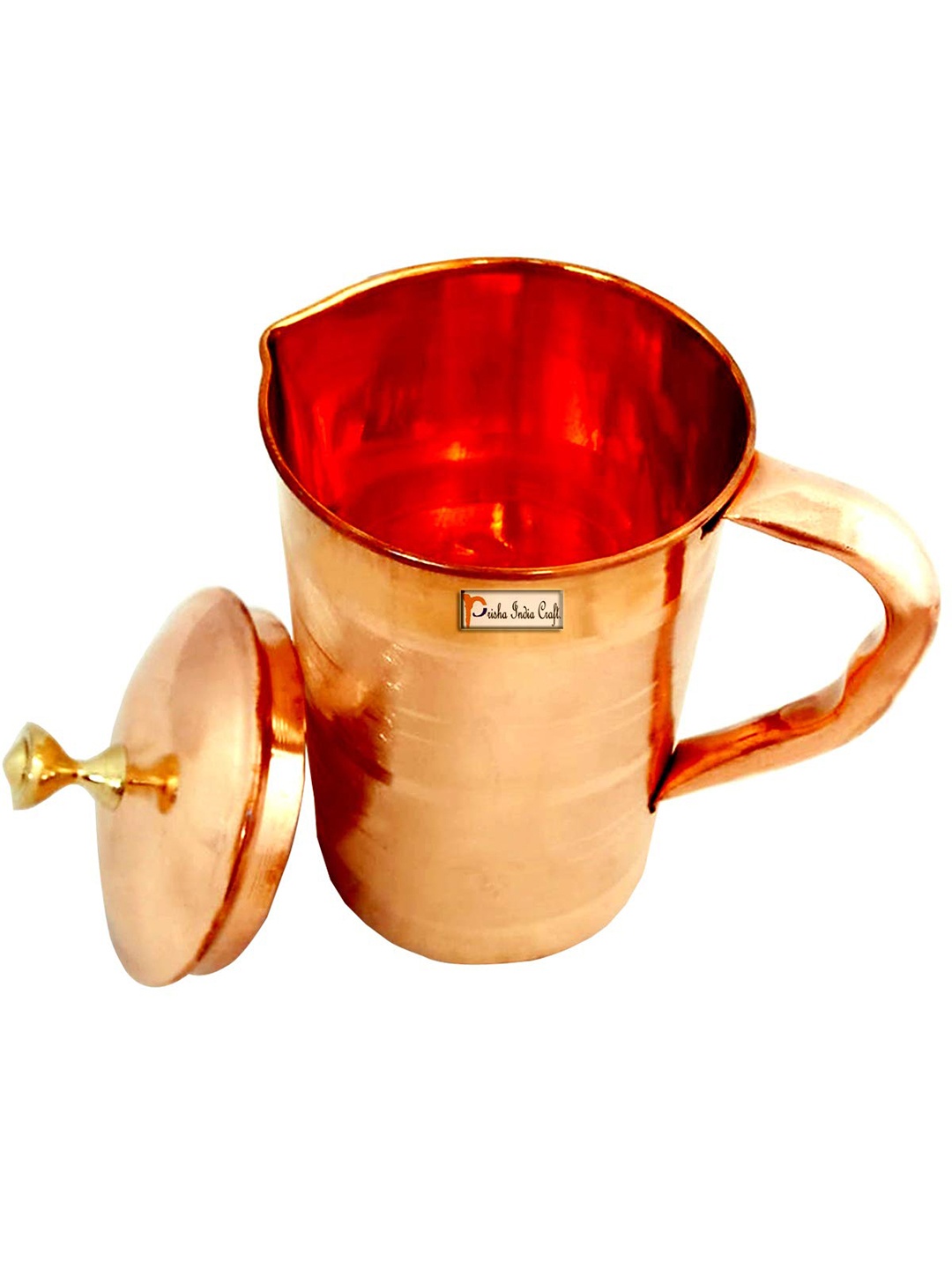 

PRISHA INDIA CRAFT Textured Copper Water Jug 2 L