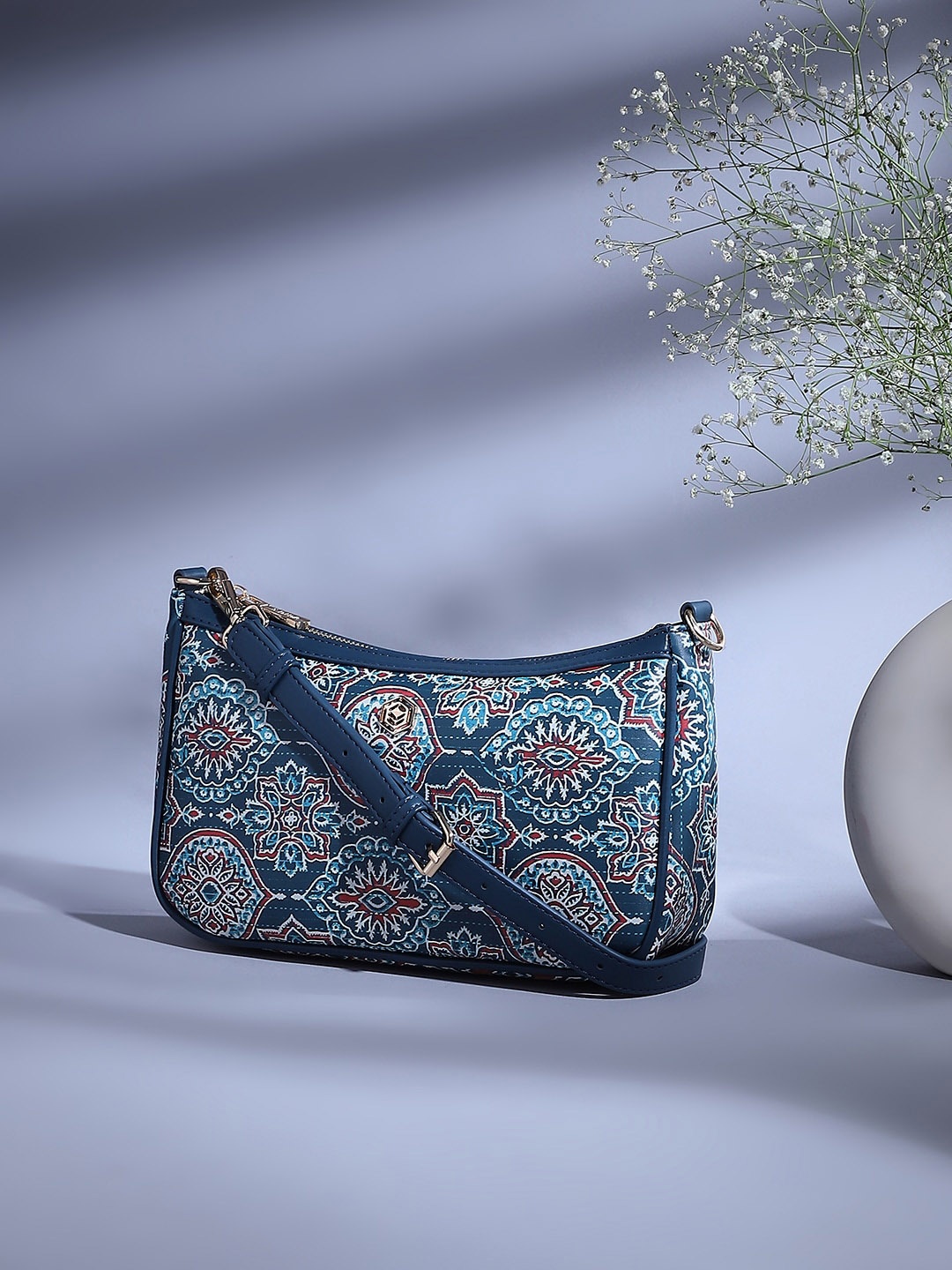 

Biba Textured Sling Bag, Blue