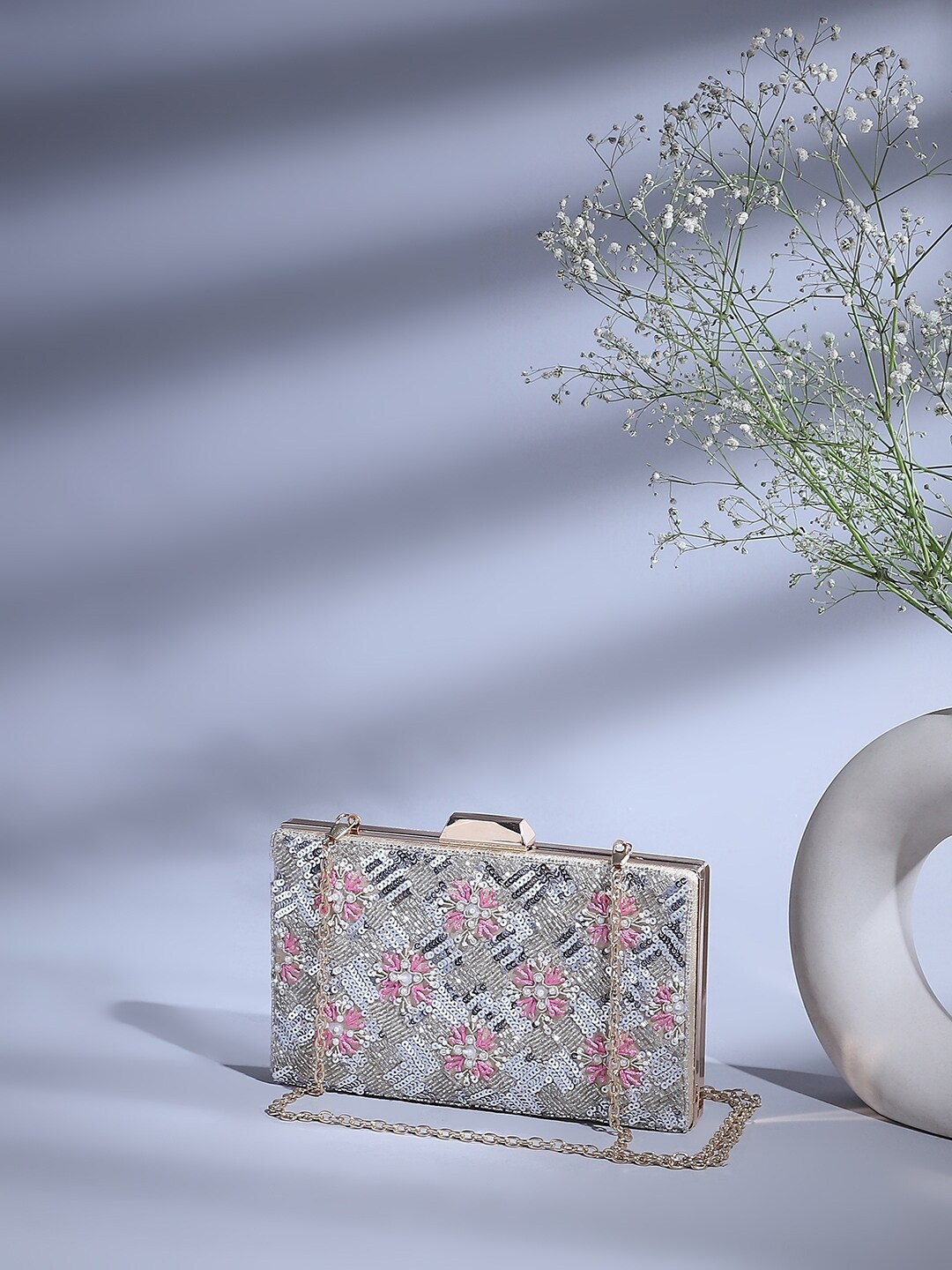 

Biba Floral Embellished Purse Clutches, Green
