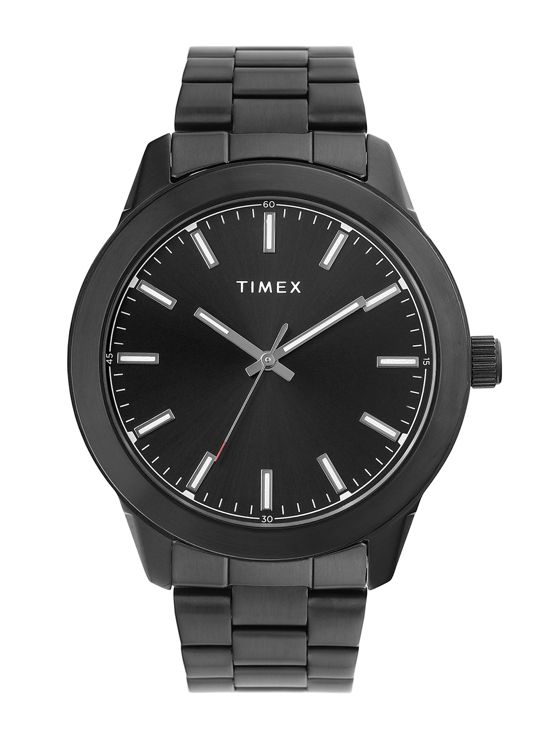 

Timex Men Brass Dial & Stainless Steel Bracelet Style Straps Analogue Watch- TWEG185SMU12, Black