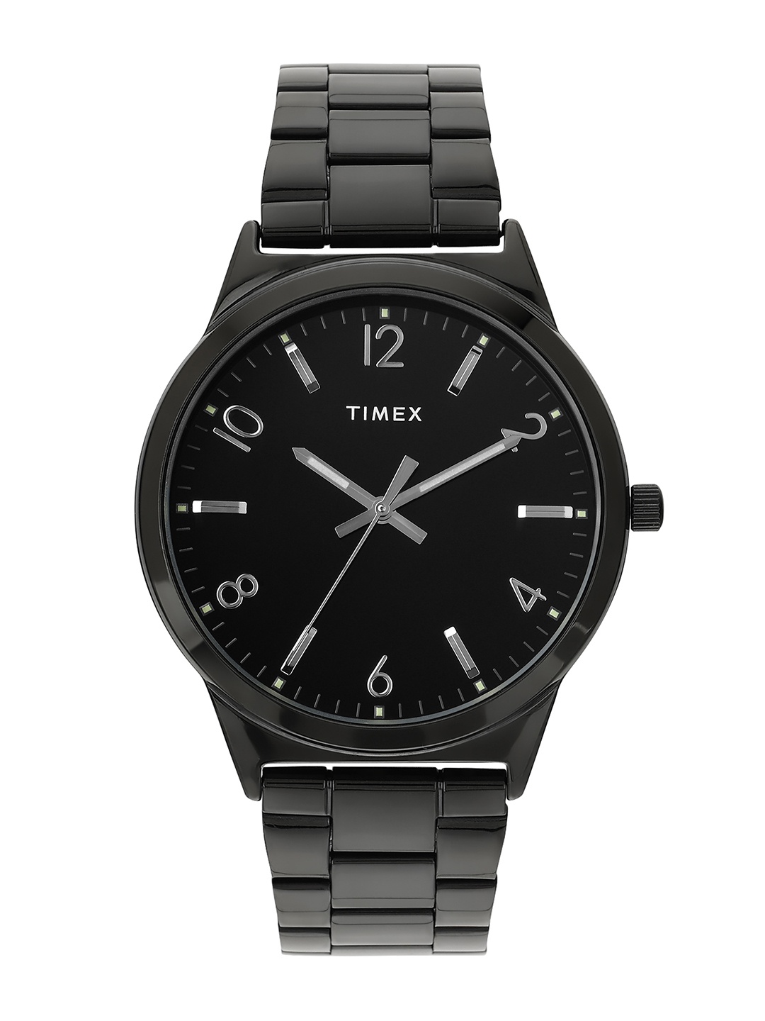 

Timex Men Brass Dial & Stainless Steel Bracelet Style Straps Analogue Watch- TWTG100SMU02, Black