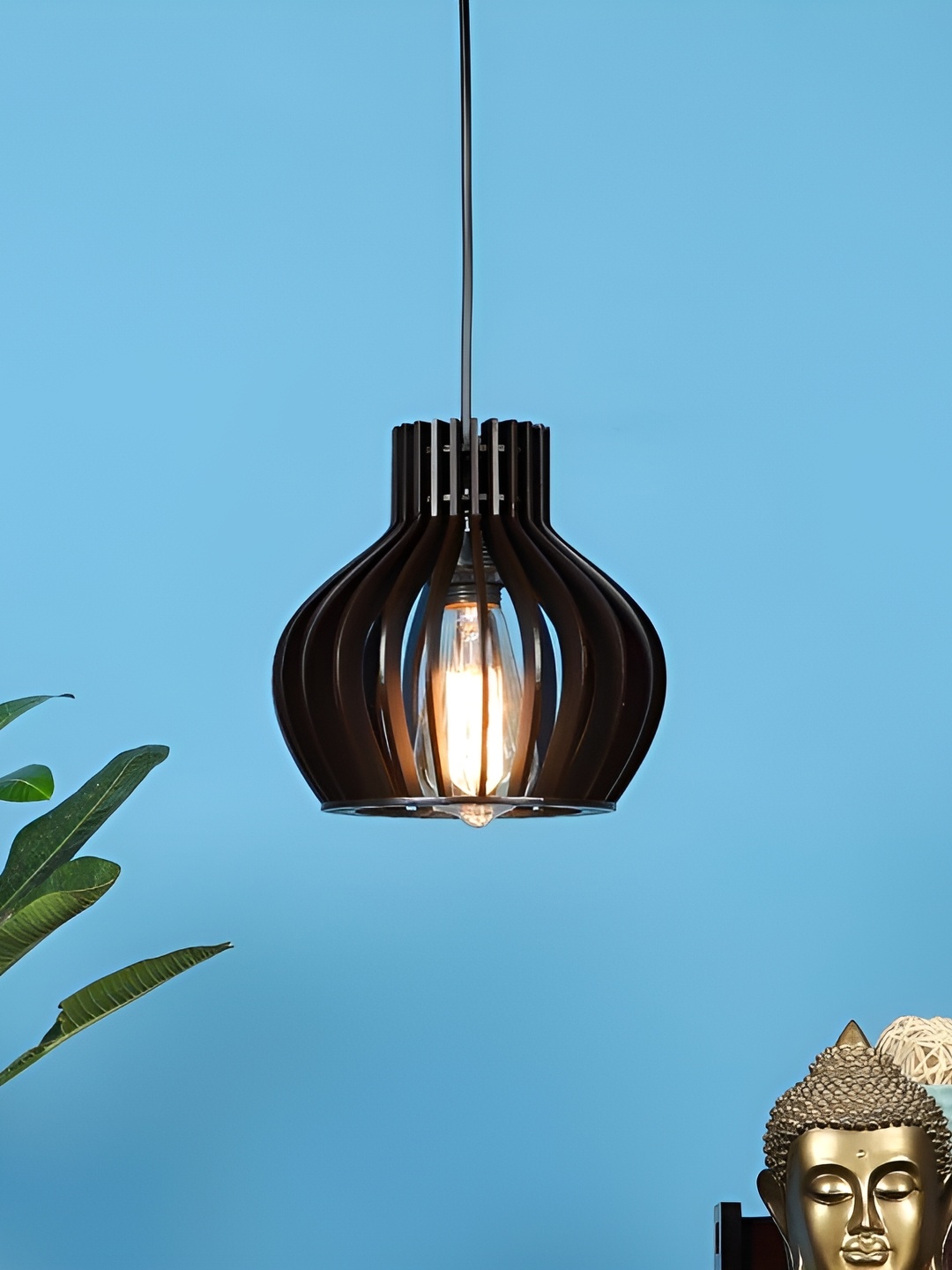 

ELIANTE Brown Iron Contemporary Ceiling Lamp