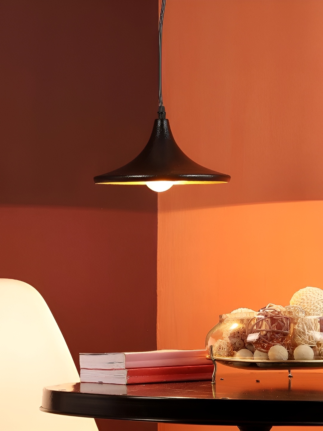 

ELIANTE Black Iron Contemporary Ceiling Lamp