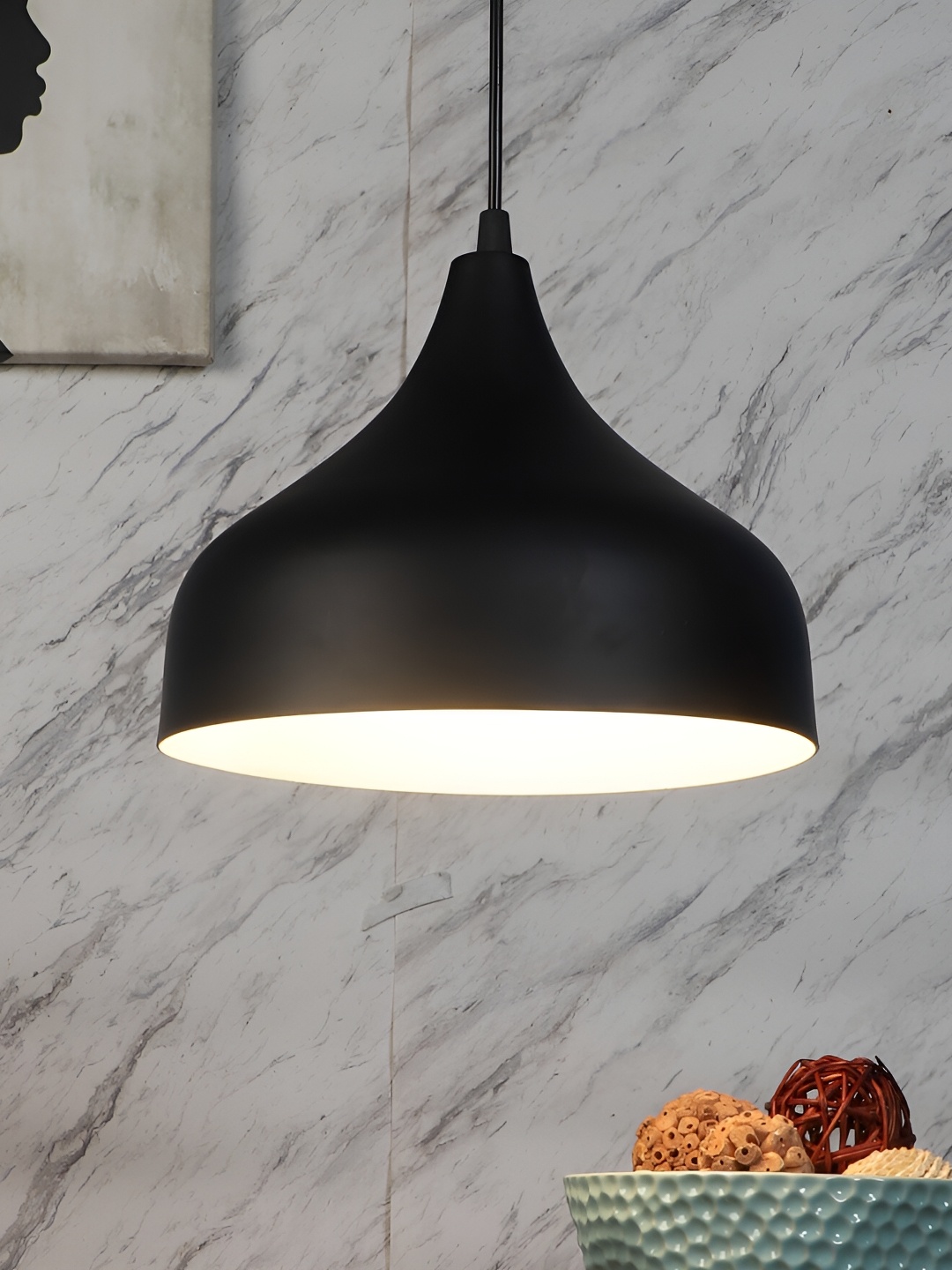 

ELIANTE Black & White Iron Contemporary Hanging Ceiling Lamp