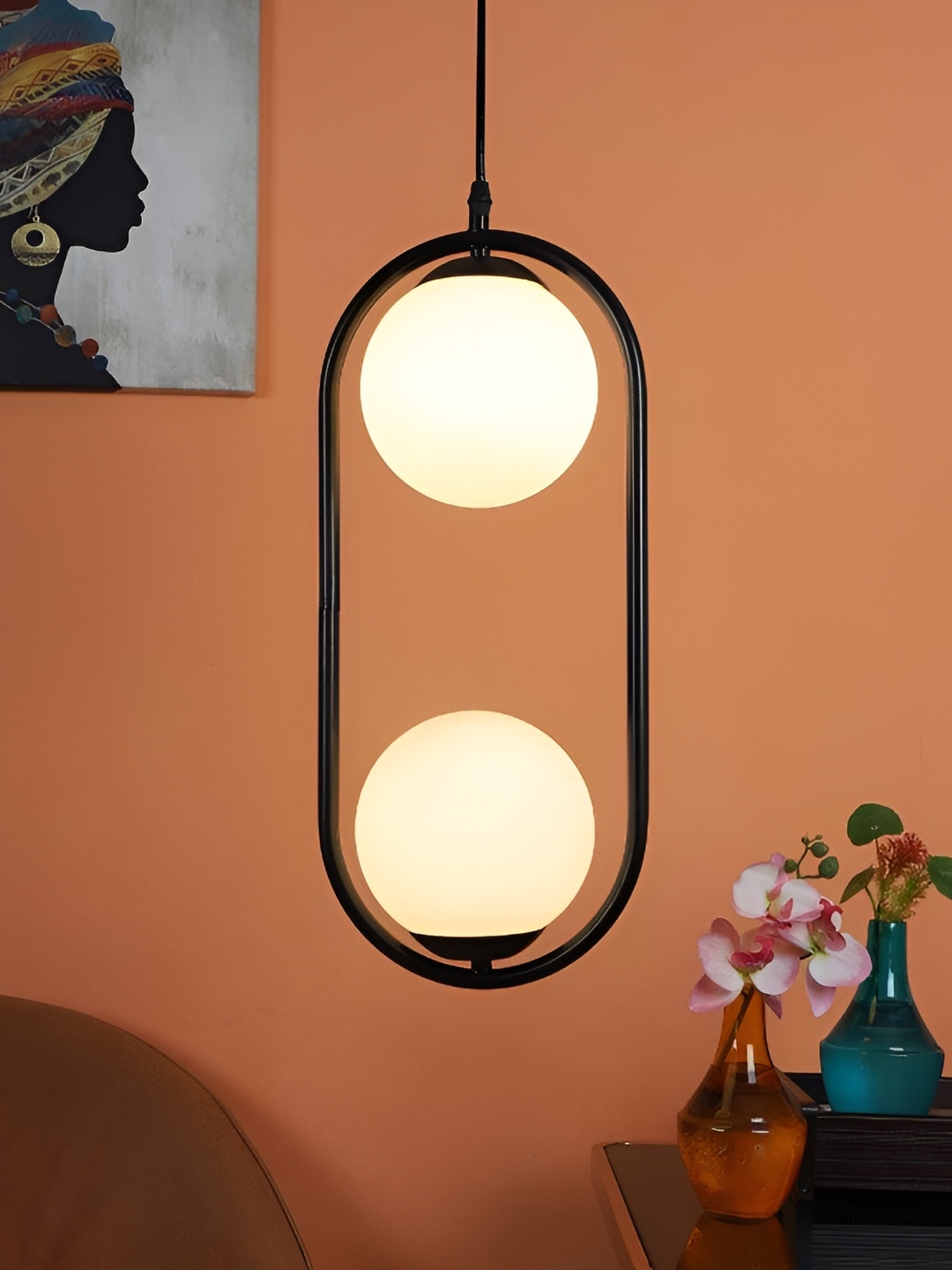

ELIANTE Black Iron Contemporary Ceiling Lamp