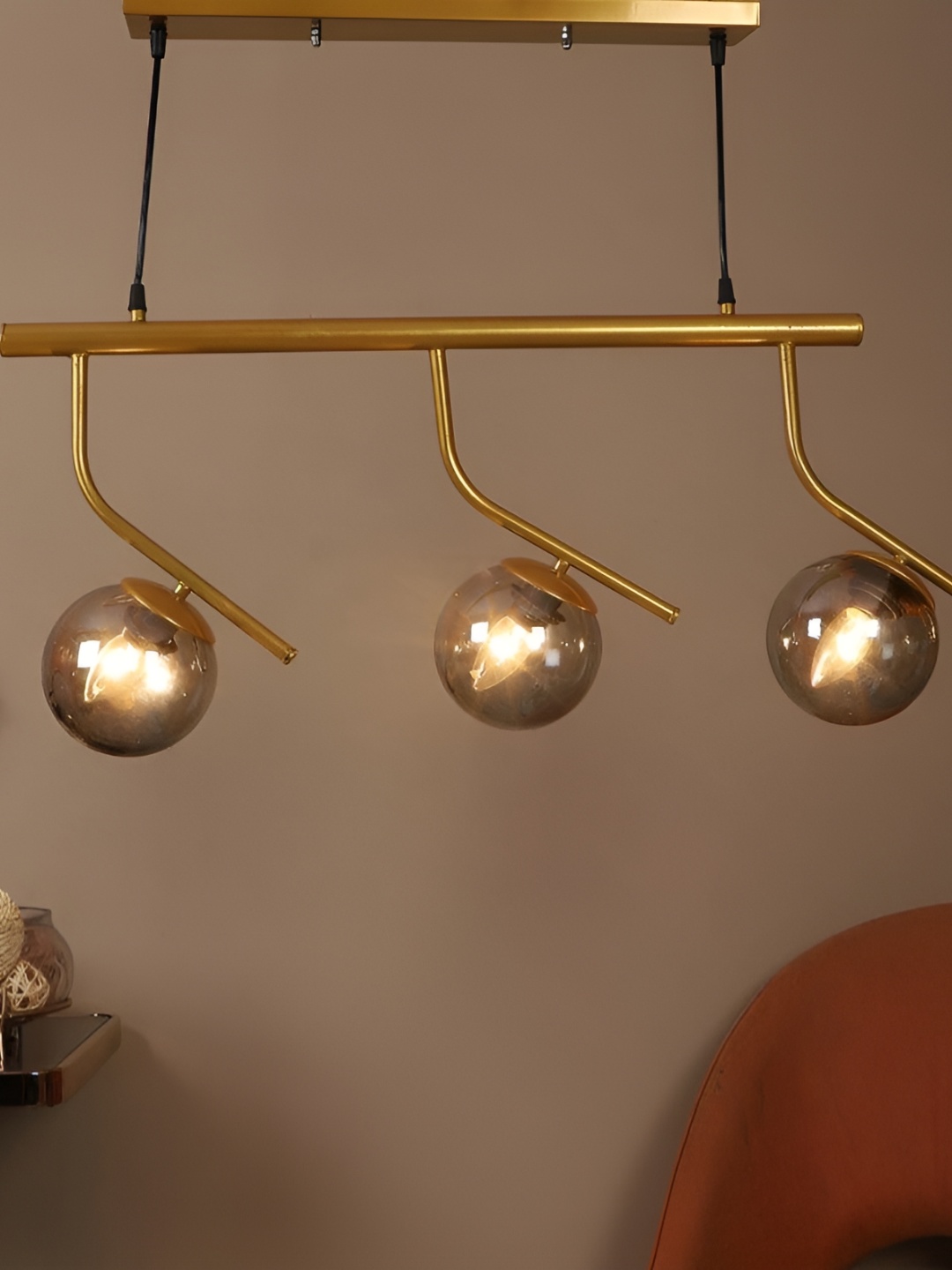 

ELIANTE Gold-Toned Spherical Contemporary Ceiling Lamp