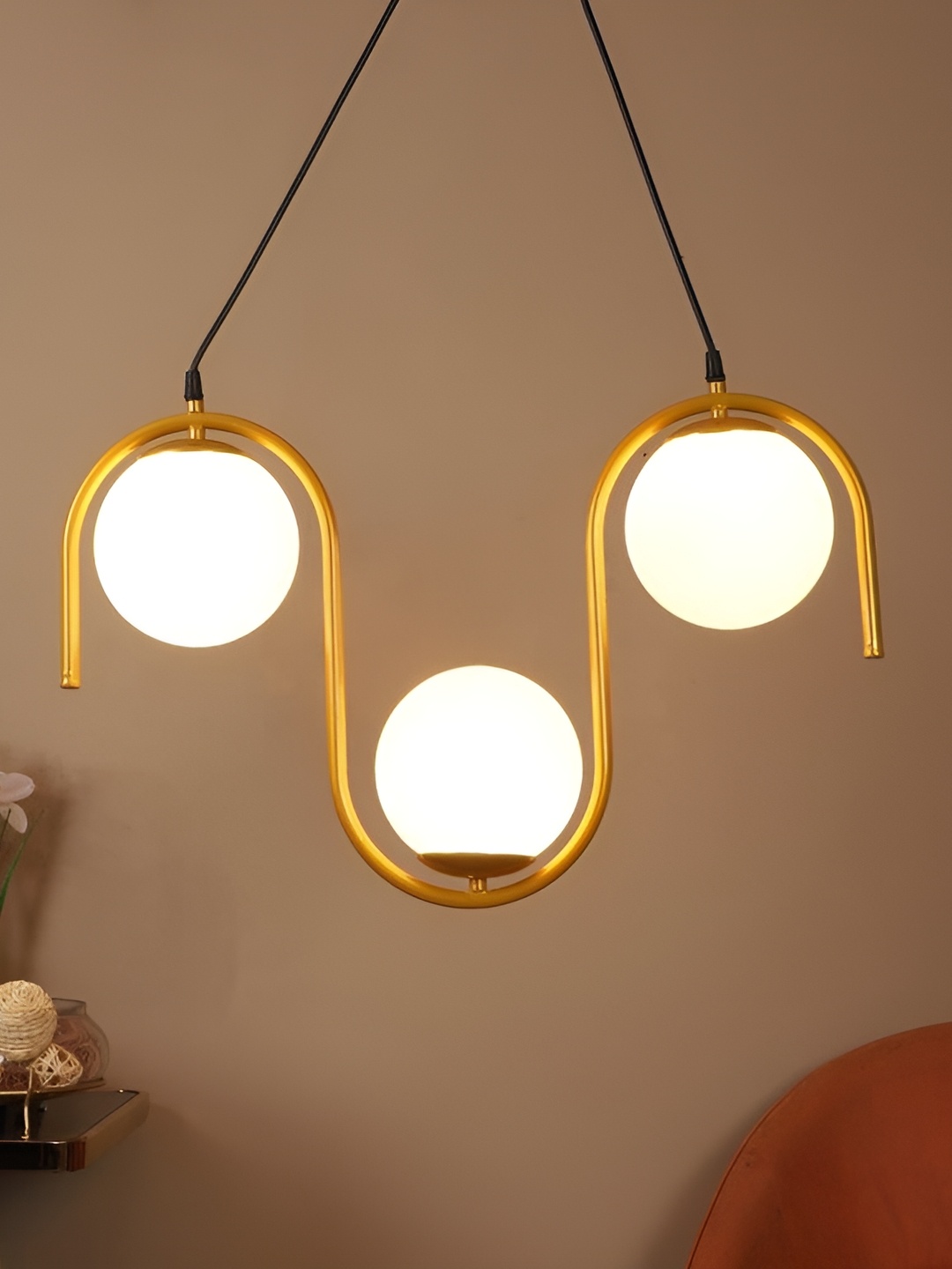 

ELIANTE Gold Toned Iron Contemporary Ceiling Lamp
