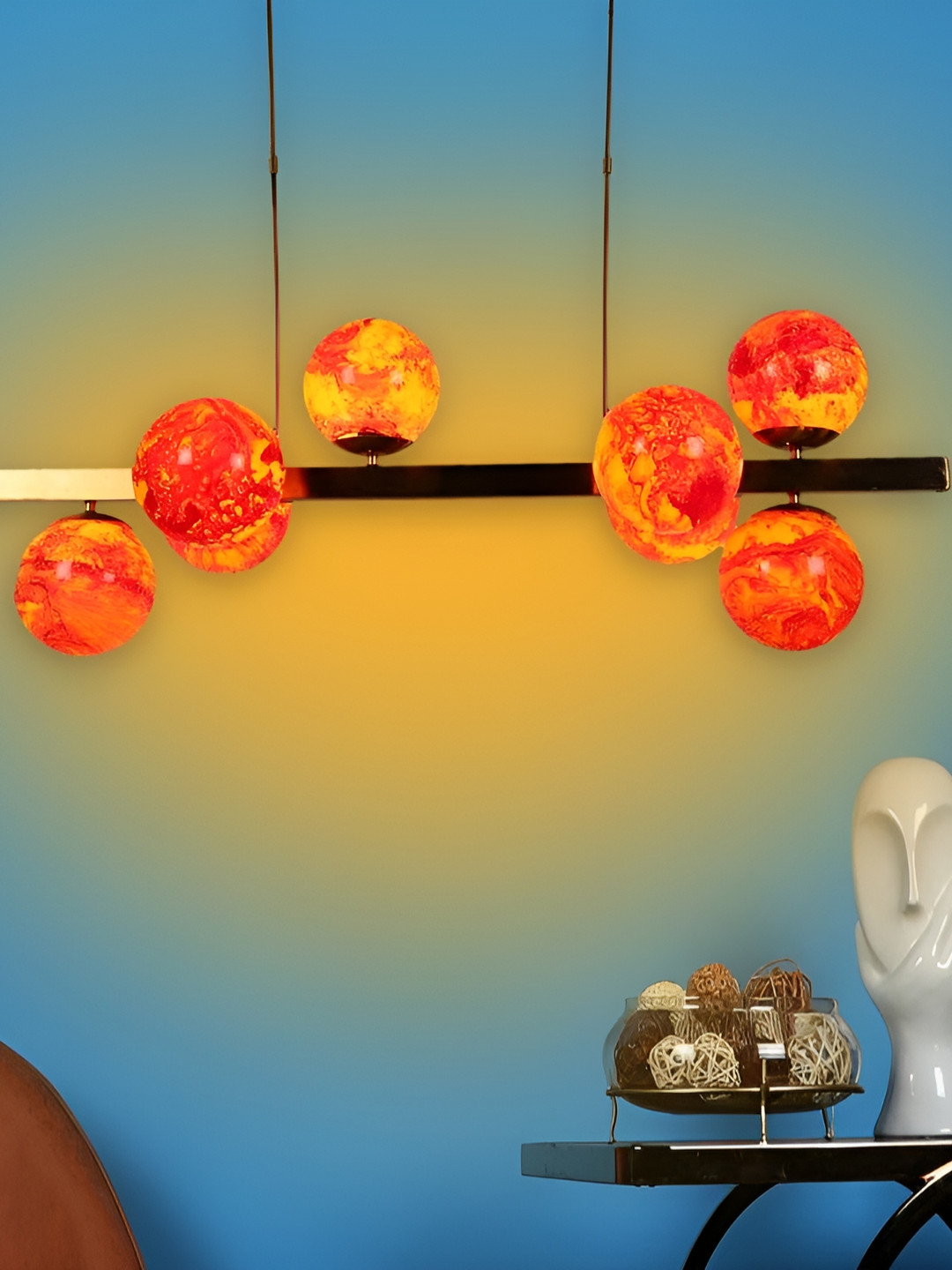 

ELIANTE Gold-Toned Iron Contemporary Ceiling Lamp