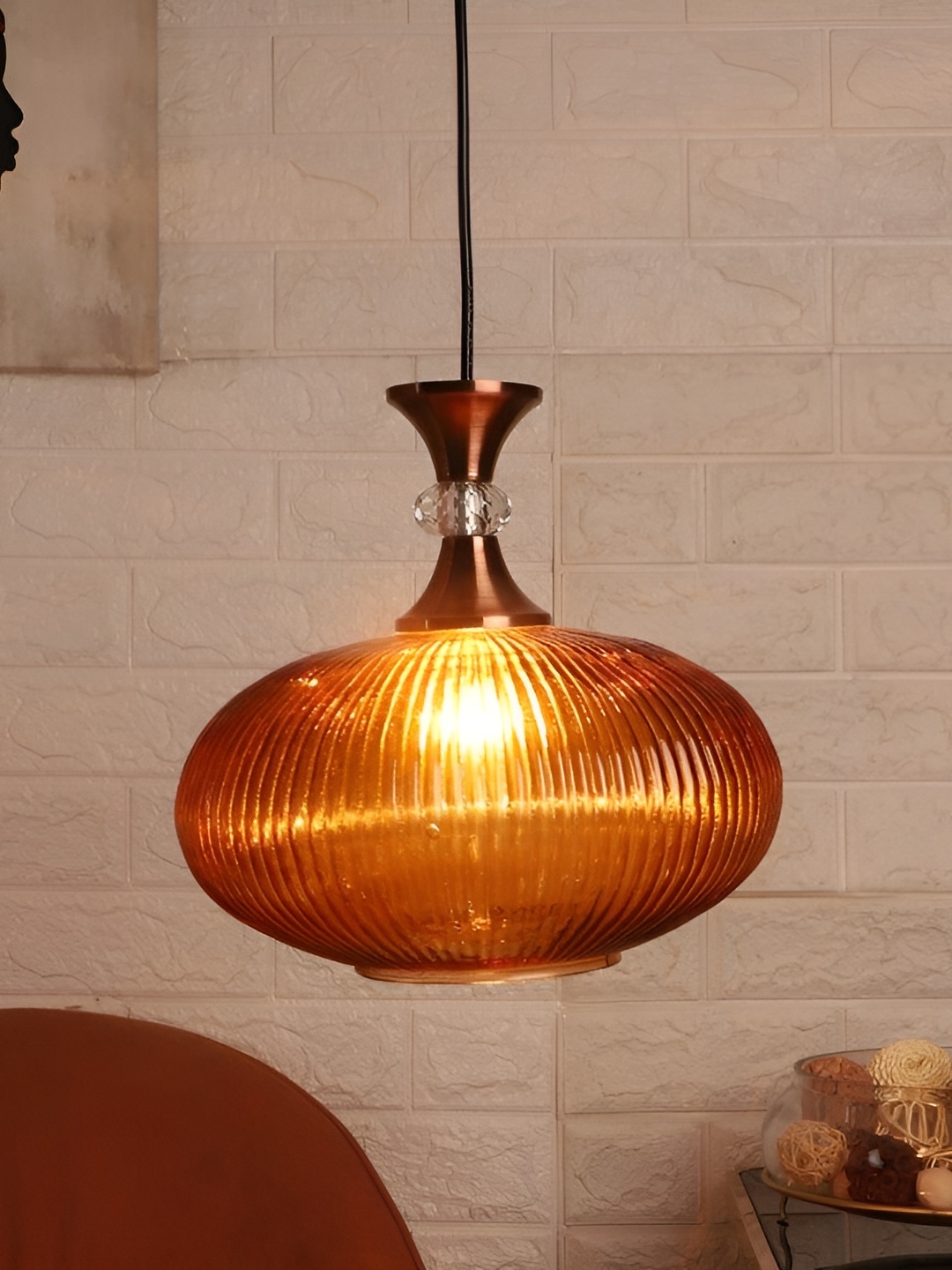 

ELIANTE Copper Toned Spherical Contemporary Ceiling Lamp