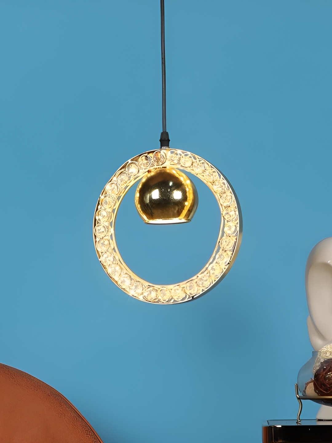 

ELIANTE Gold-Toned Iron Contemporary Ceiling Lamp