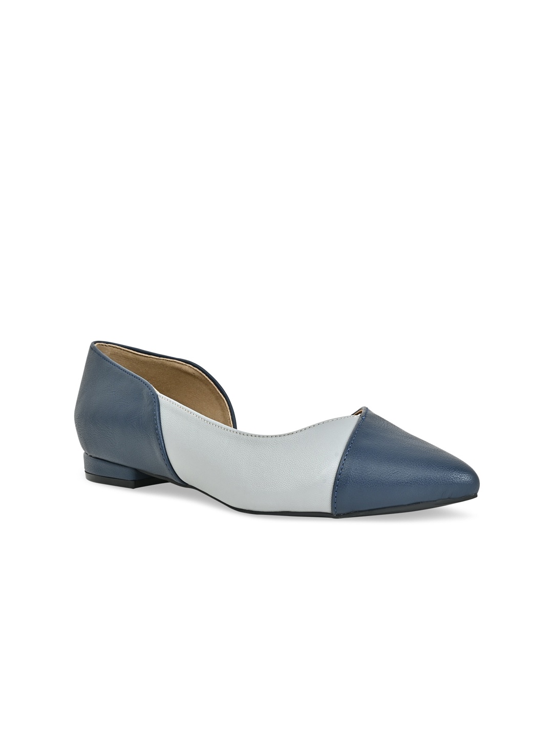 

Rocia Colourblocked Ballerinas, Blue